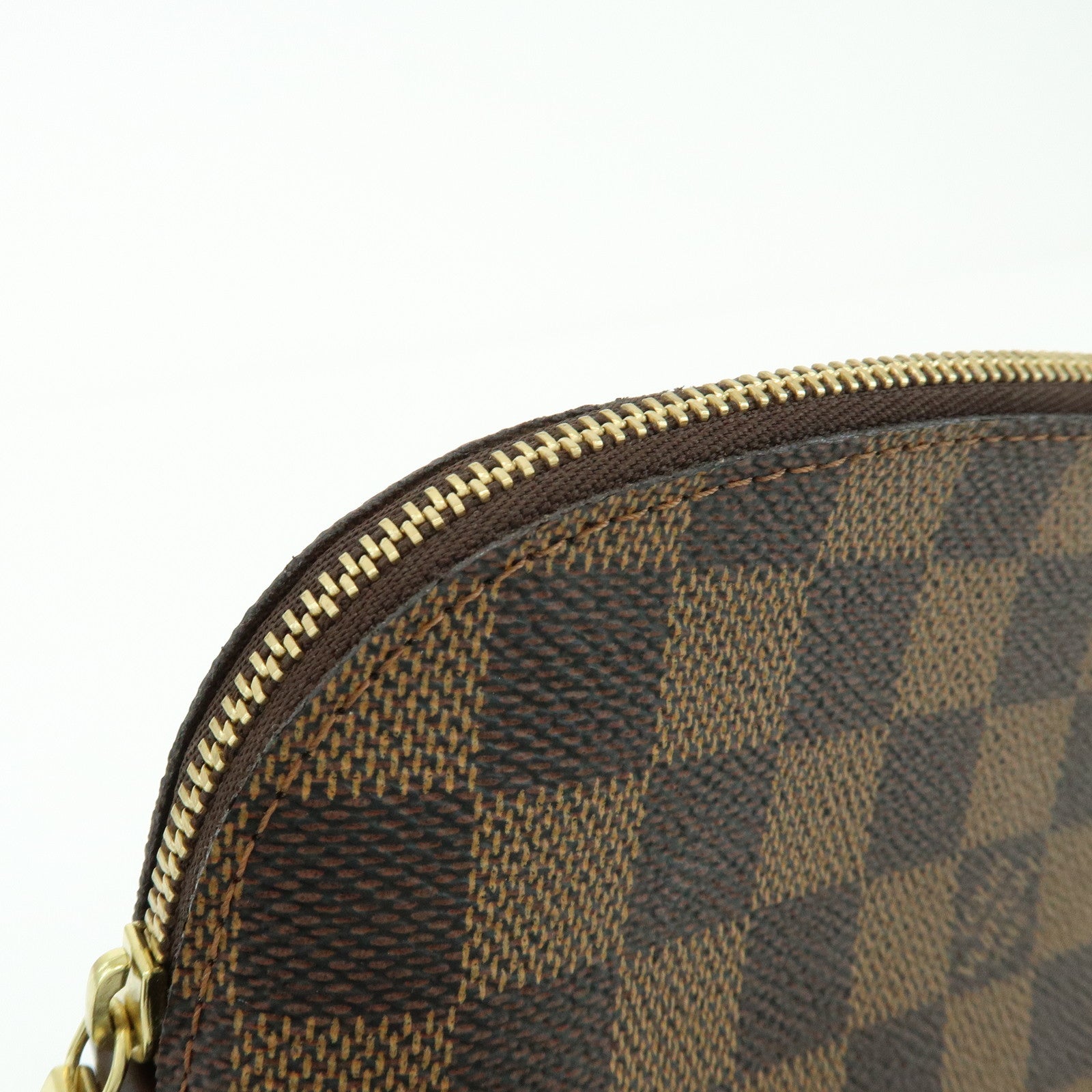 Louis Vuitton Damier Pochette Cosmetic PM Pouch Damier Ebene N47516