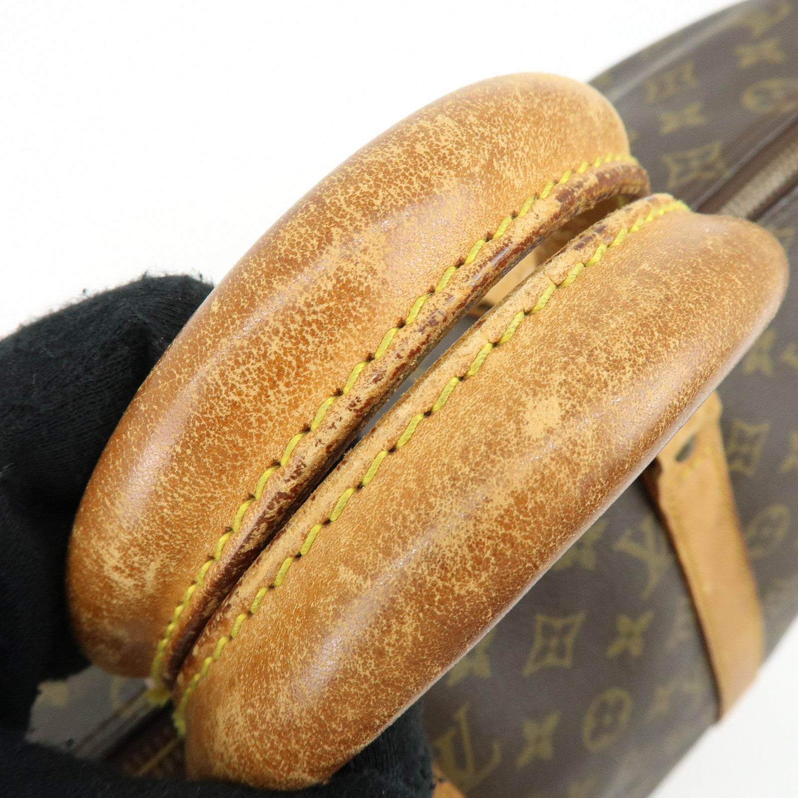 Louis Vuitton Monogram Keep All Bandouliere 45 Boston Bag Brown M41418
