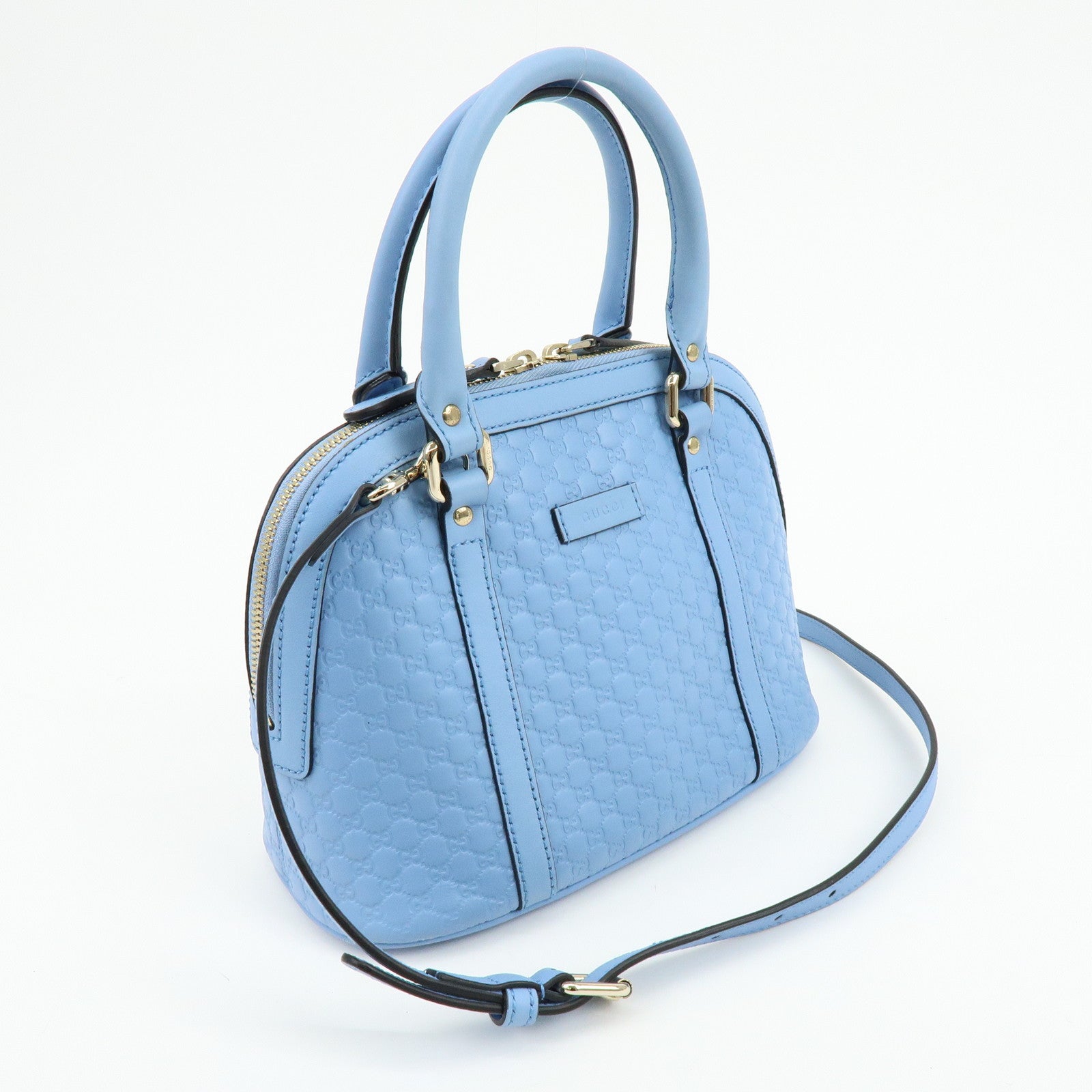 GUCCI Microguccissima Leather 2Way Bag Hand Bag Shoulder Bag 449654
