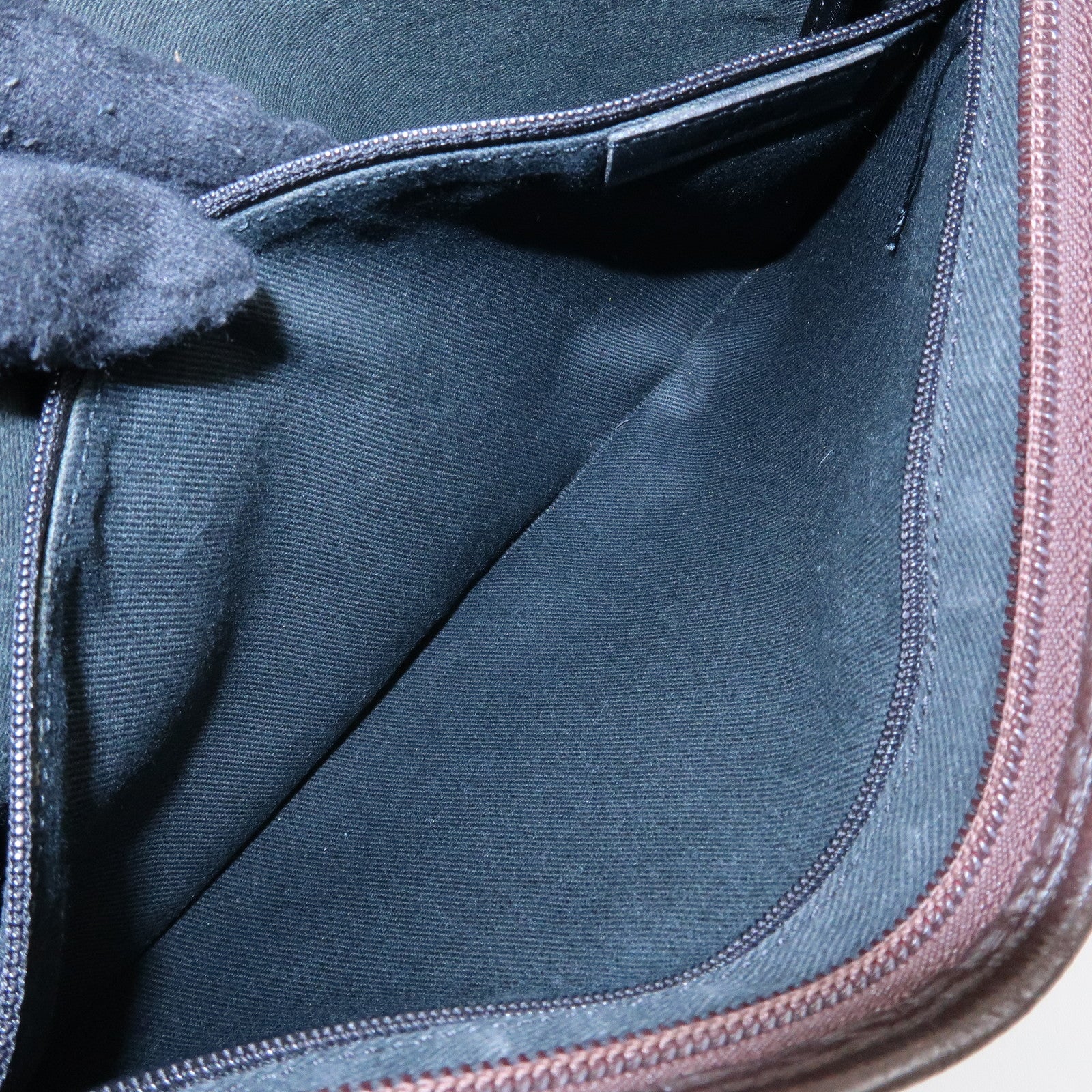 LOEWE Anagram Denim Leather Shoulder Bag Hand Bag Denim Brown