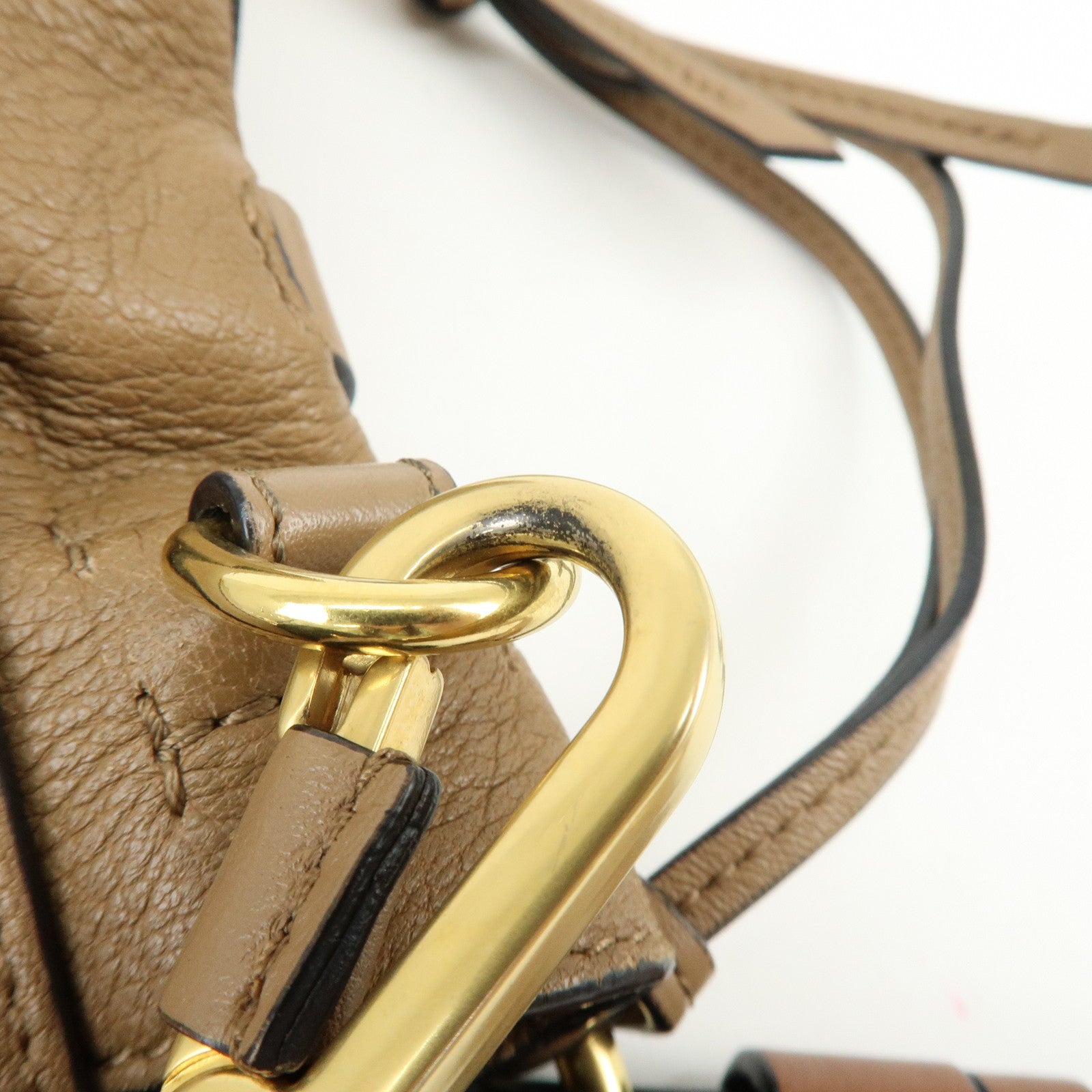 Chloe Lexa Leather 2Way Bag Shoulder Bag Hand Bag Brown