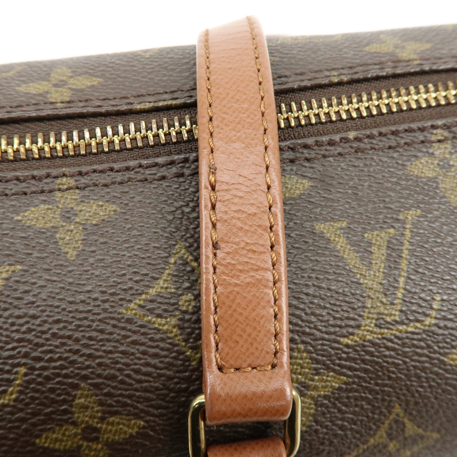 Louis Vuitton Monogram Papillon 30 Hand Bag Old Style Brown M51365