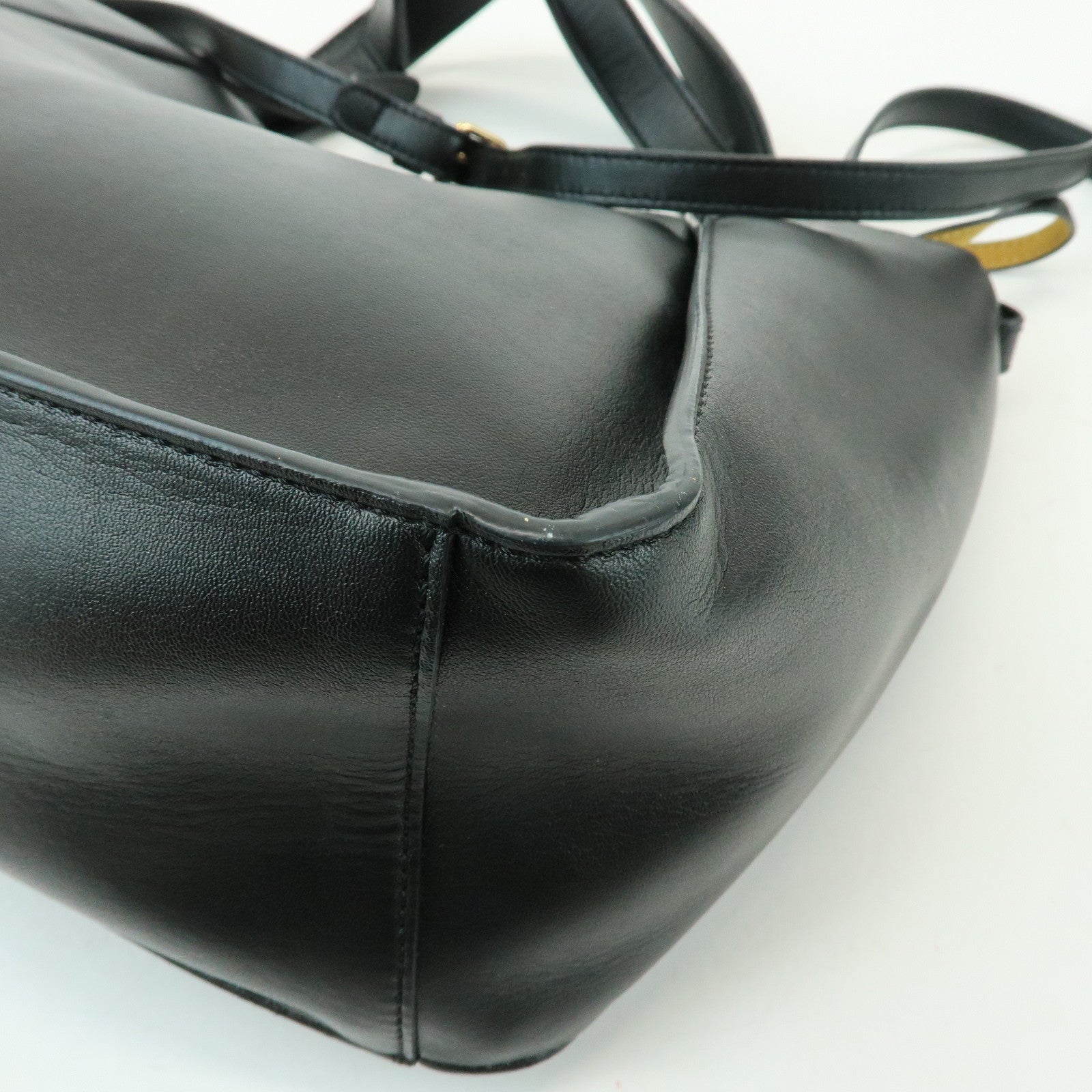 STELLA MCCARTNEY Faux Leather 2Way Bag Hand Bag Shoulder Bag Black