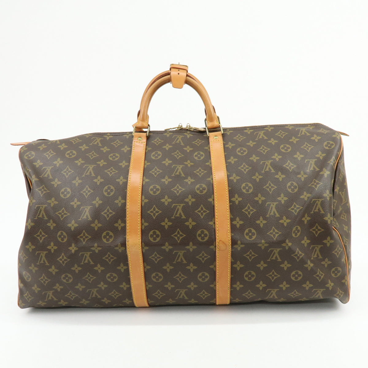Louis Vuitton Monogram Keep All 60 Boston Bag Brown M41422