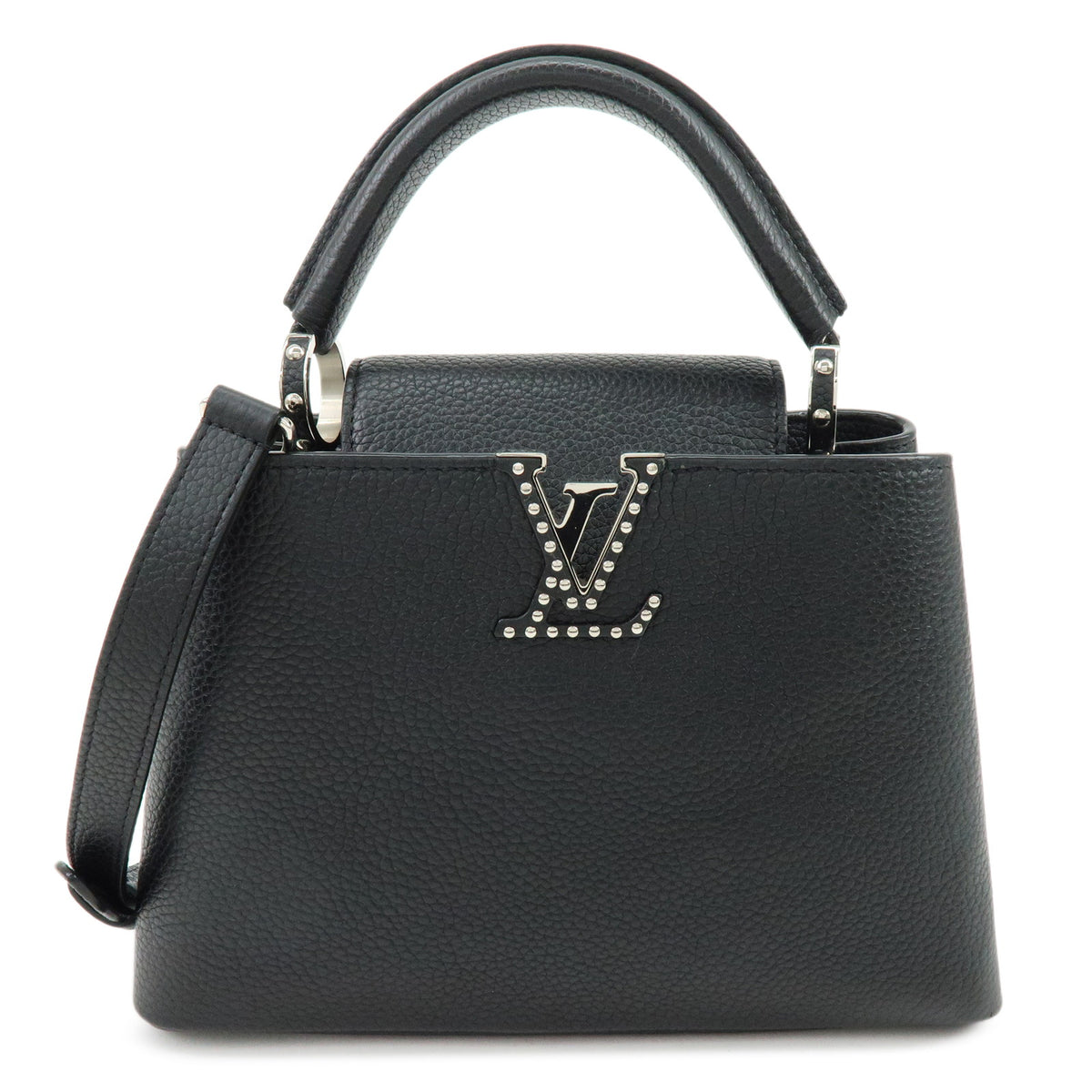 Louis Vuitton Capucines BB Taurillon Leather 2Way Hand Bag Noir M24728