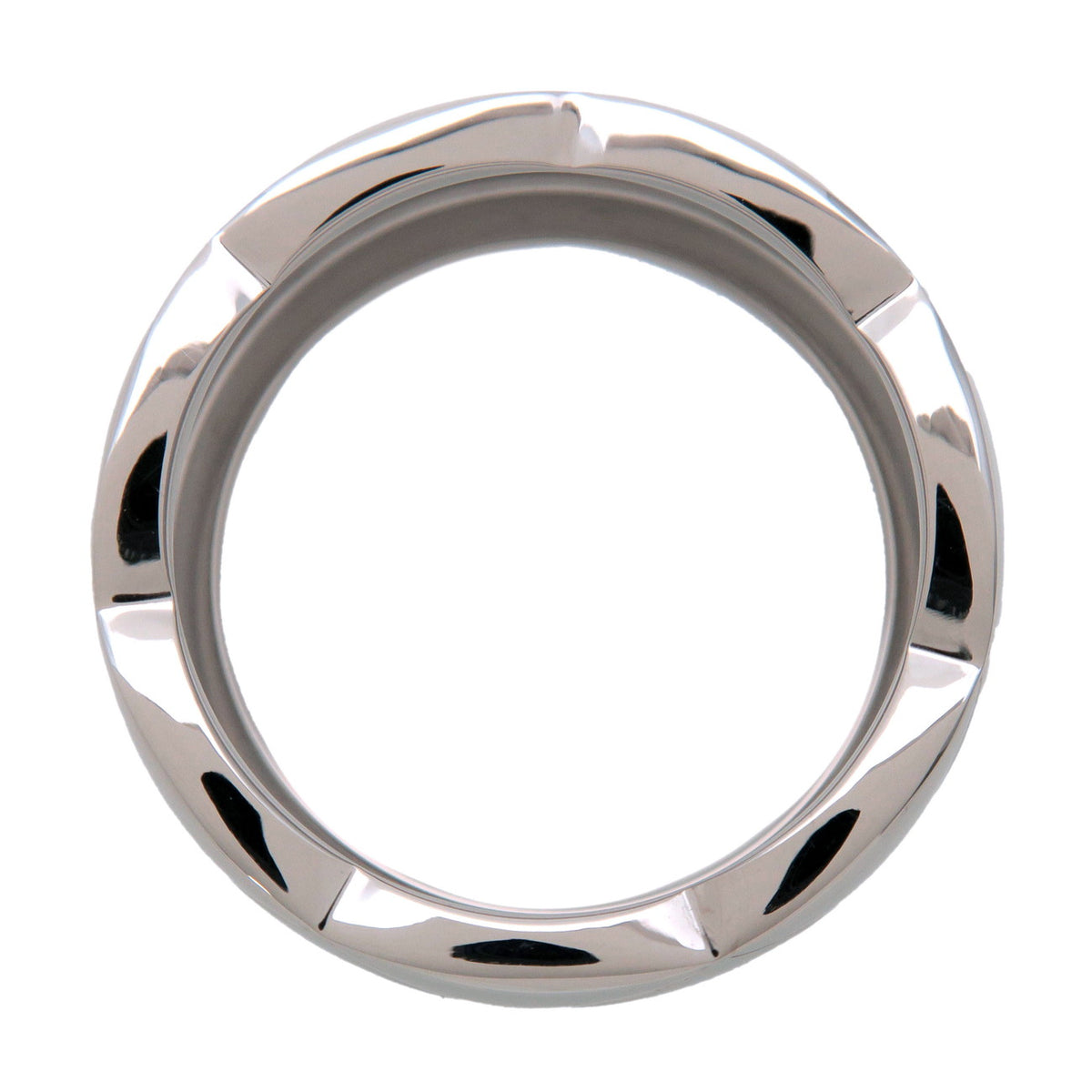CHANEL COCO Crush Ring Large K18 750WG White Gold #61 US9.5 J10573