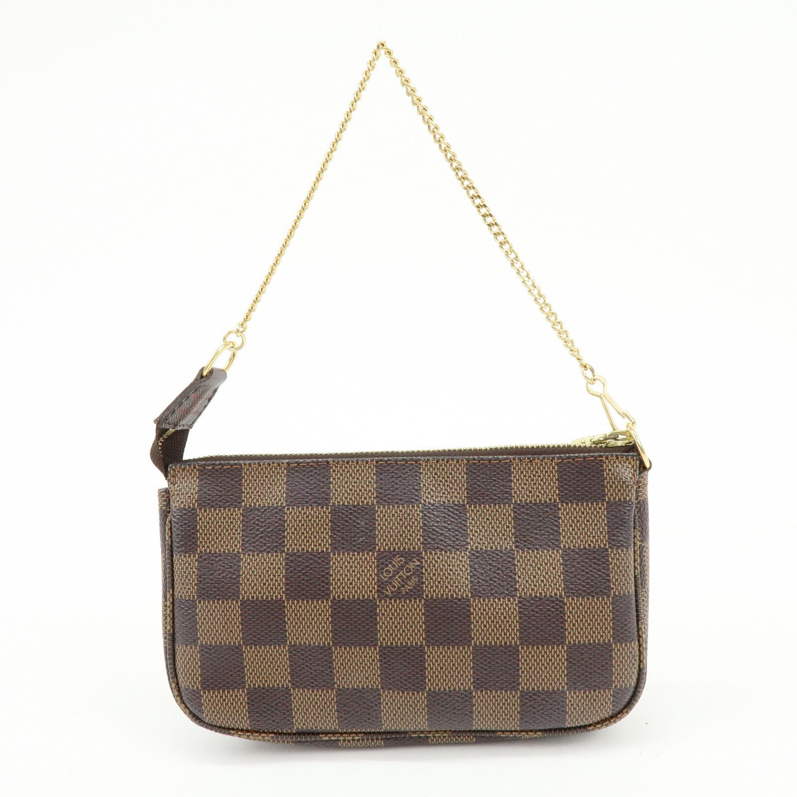 Louis Vuitton Damier Ebene Mini Pochette Accessoires Hand Bag