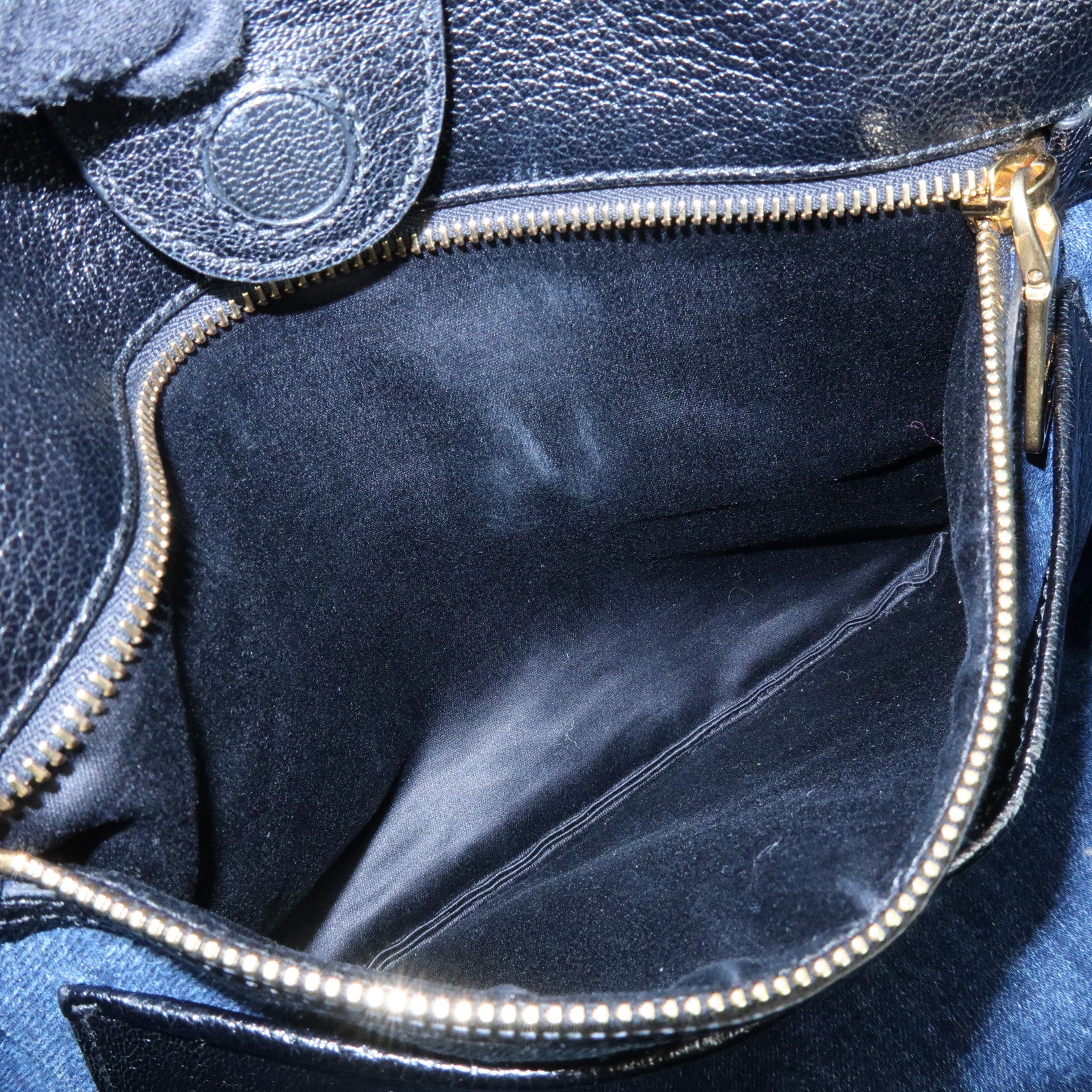 MIU MIU Logo Matelasse Denim Shoulder Bag Tote Bag Blue