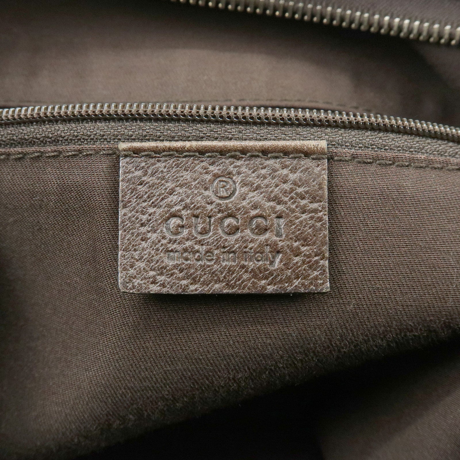 GUCCI Abbey GG Canvas Leather Shoulder Bag Hand Bag Beige Brown 130737