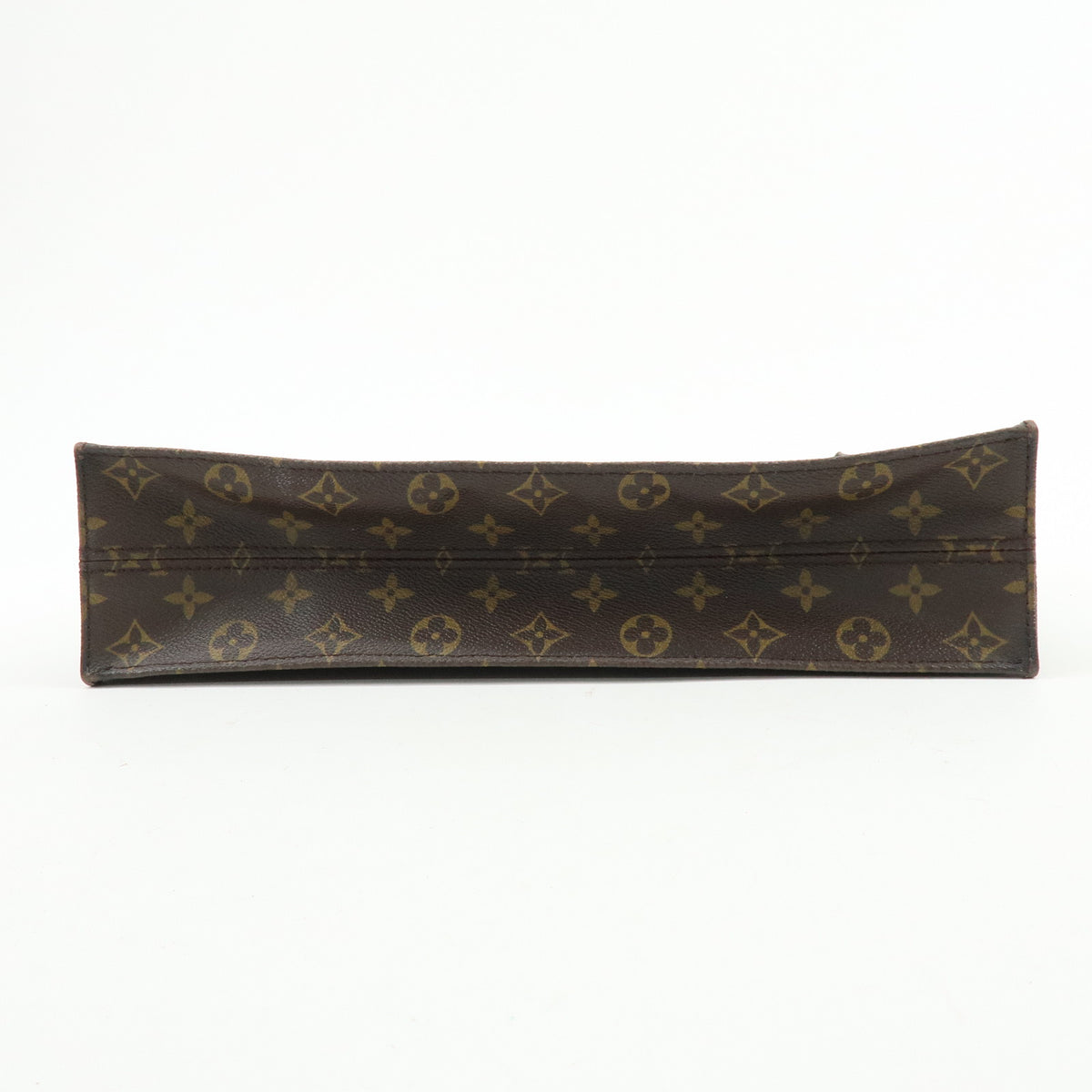 Louis Vuitton Monogram Sac Plat Tote Bag Hand Bag Brown M51140