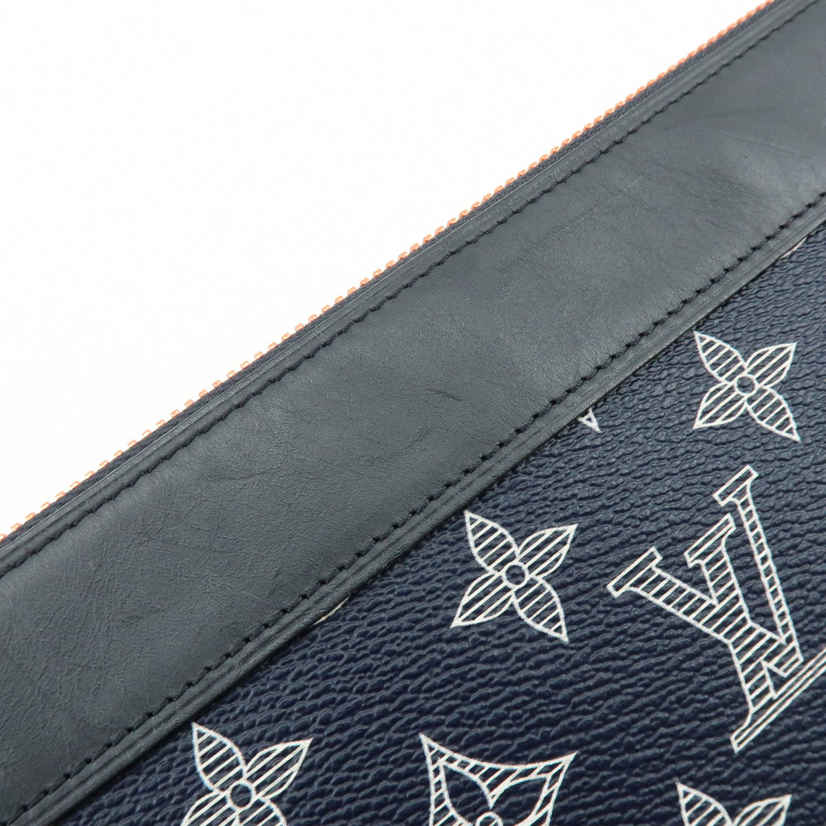 Louis Vuitton Monogram Ink Upside Down Pochette Apollo Navy M62905