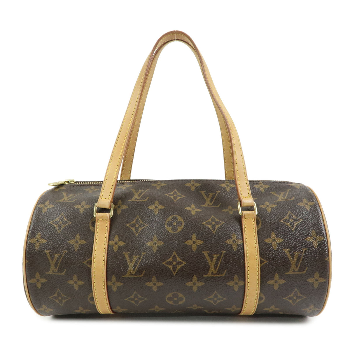 Louis Vuitton Monogram Papillon 30 Hand Bag Brown M51385