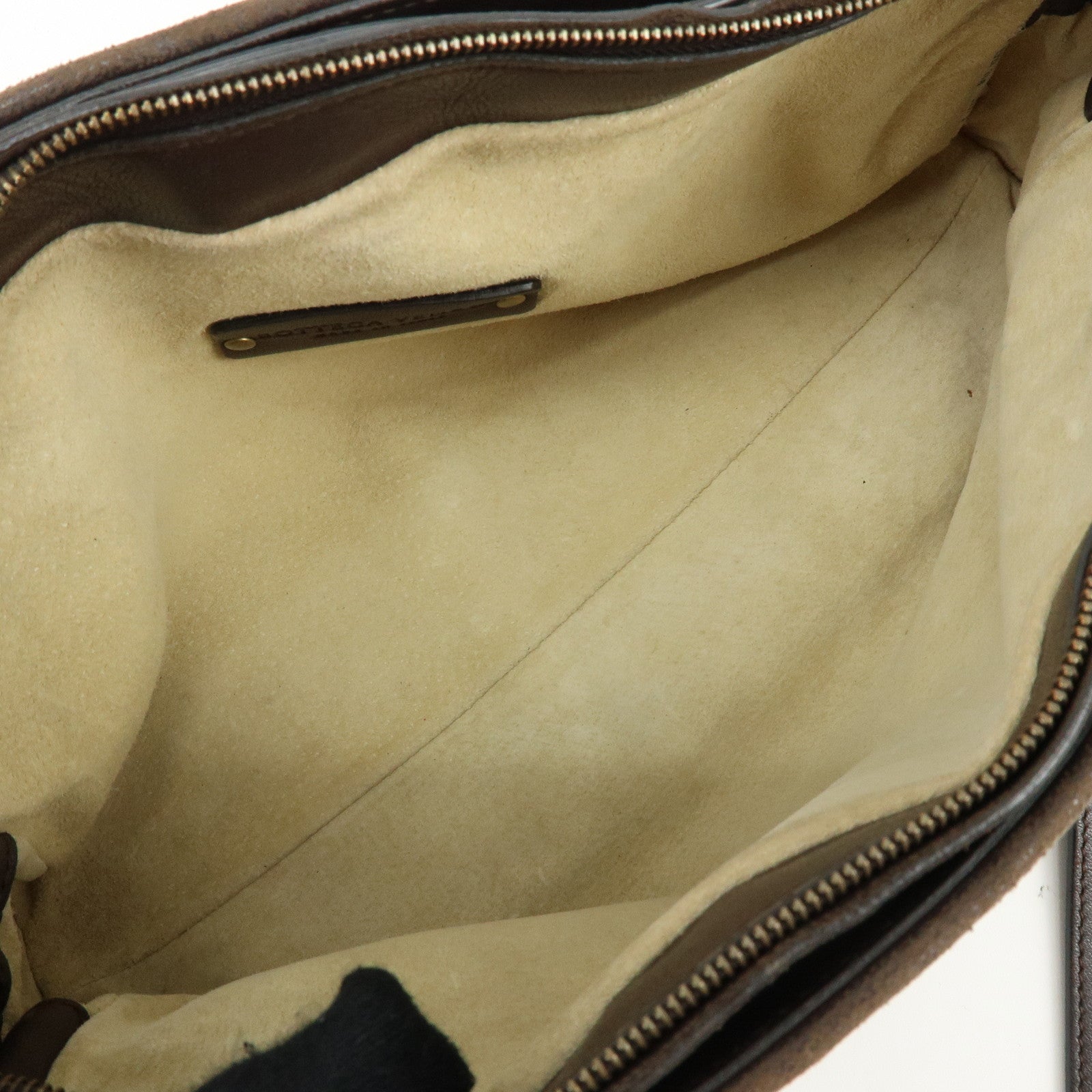BOTTEGA VENETA Intrecciato Leather Shoulder Bag Crossbody Bag Brown