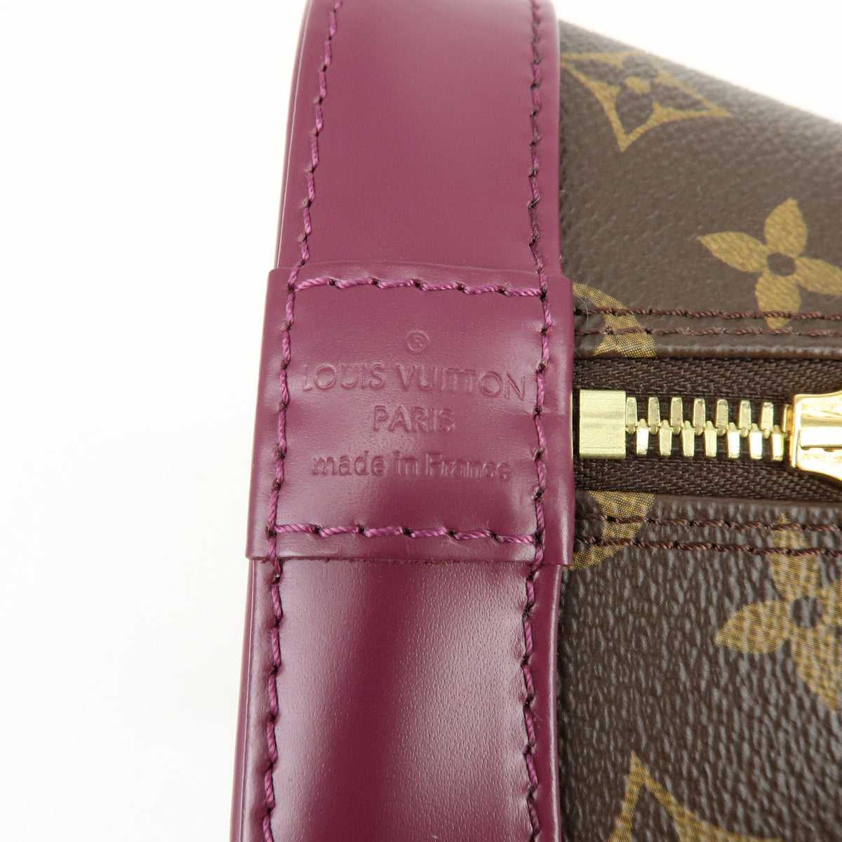 Louis Vuitton Monogram Totem Alma PM Hand Bag Brown Magenta M41662