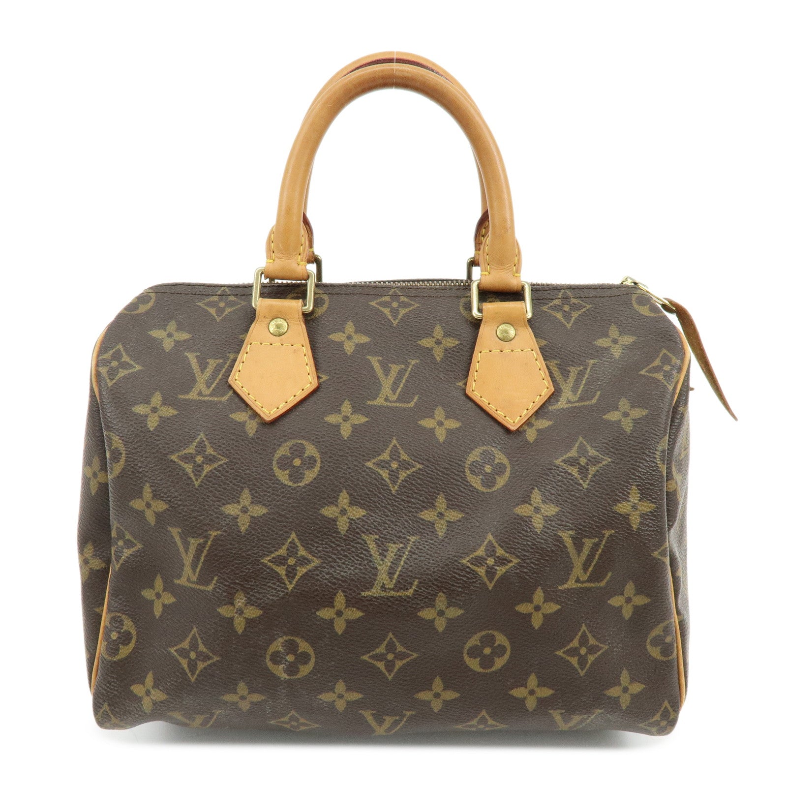 Louis Vuitton Monogram Speedy 25 Boston Bag Hand Bag Brown M41528