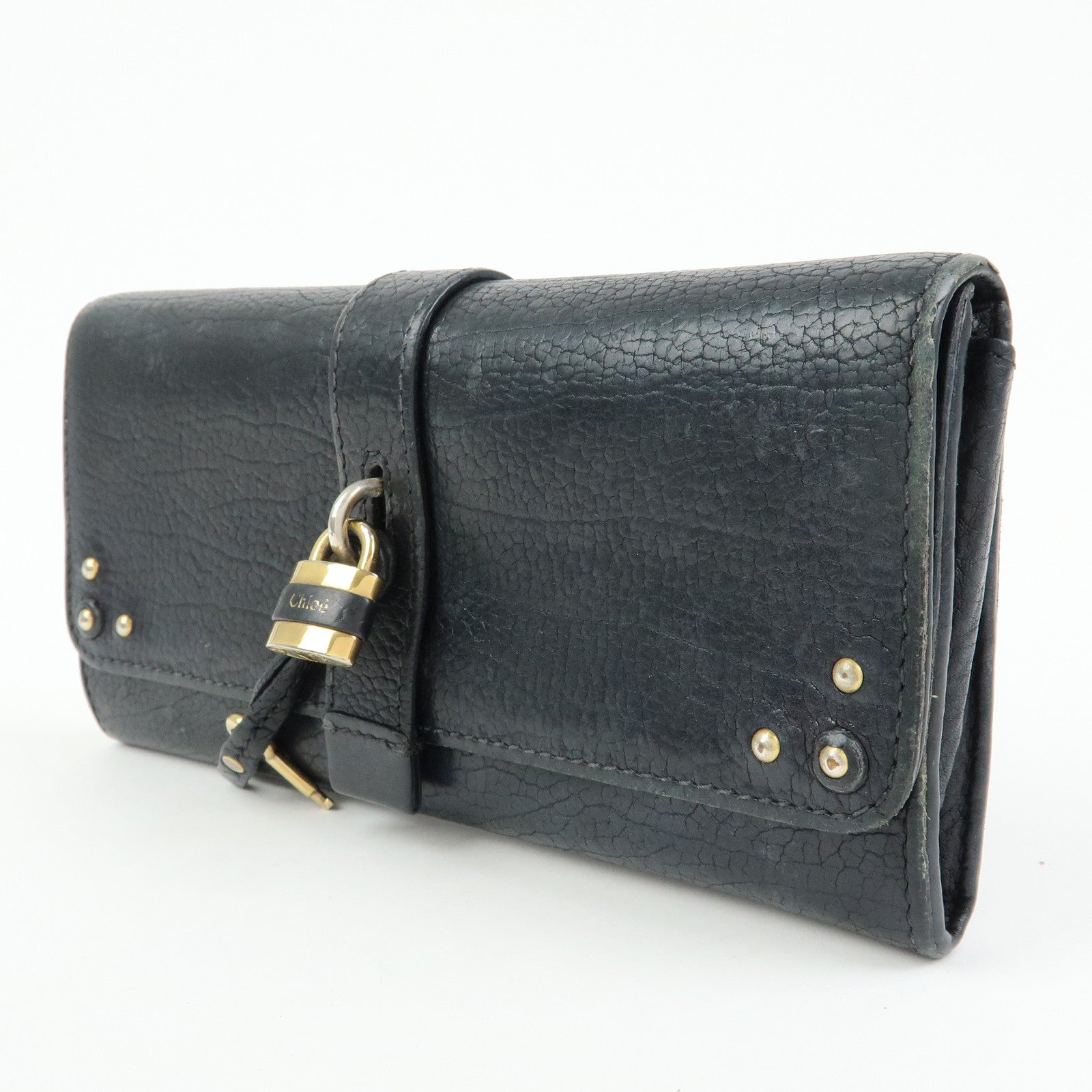 Chloe Set of 2 Alphabet Paddington Leather Long Compact Wallet