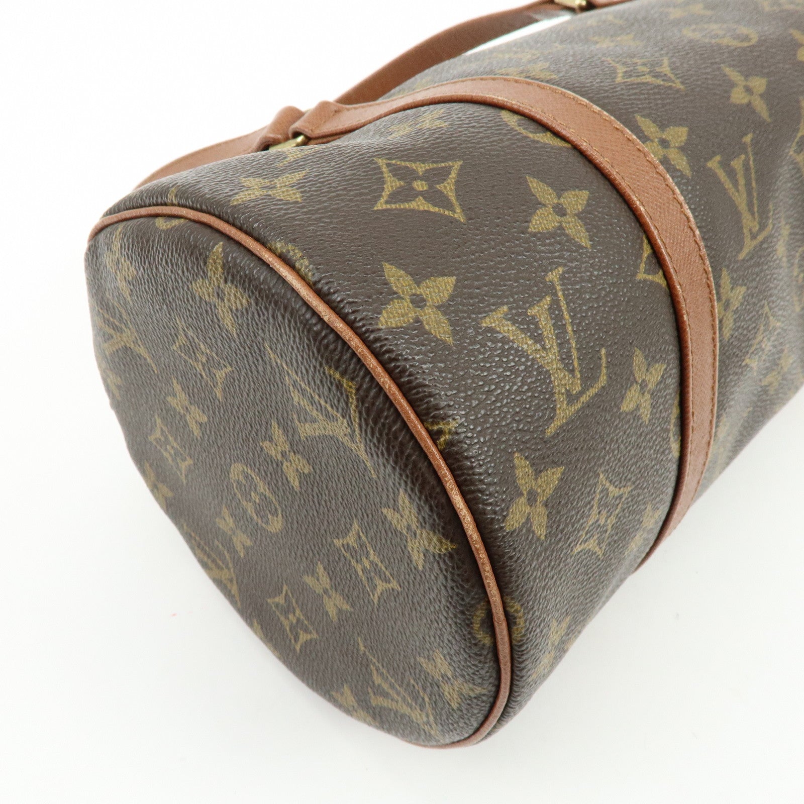 Louis Vuitton Monogram Papillon 30 Hand Bag Old Style Brown M51365