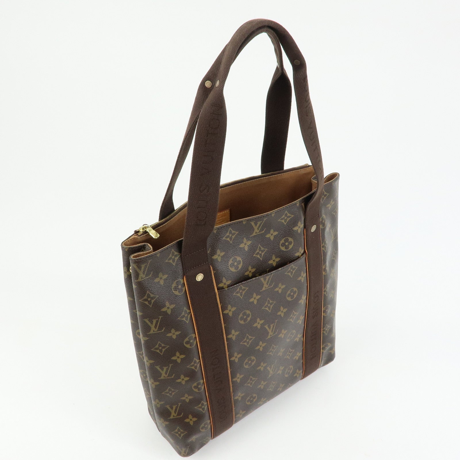 Louis Vuitton Monogram Cabas Beaubourg Tote Bag Brown M53013