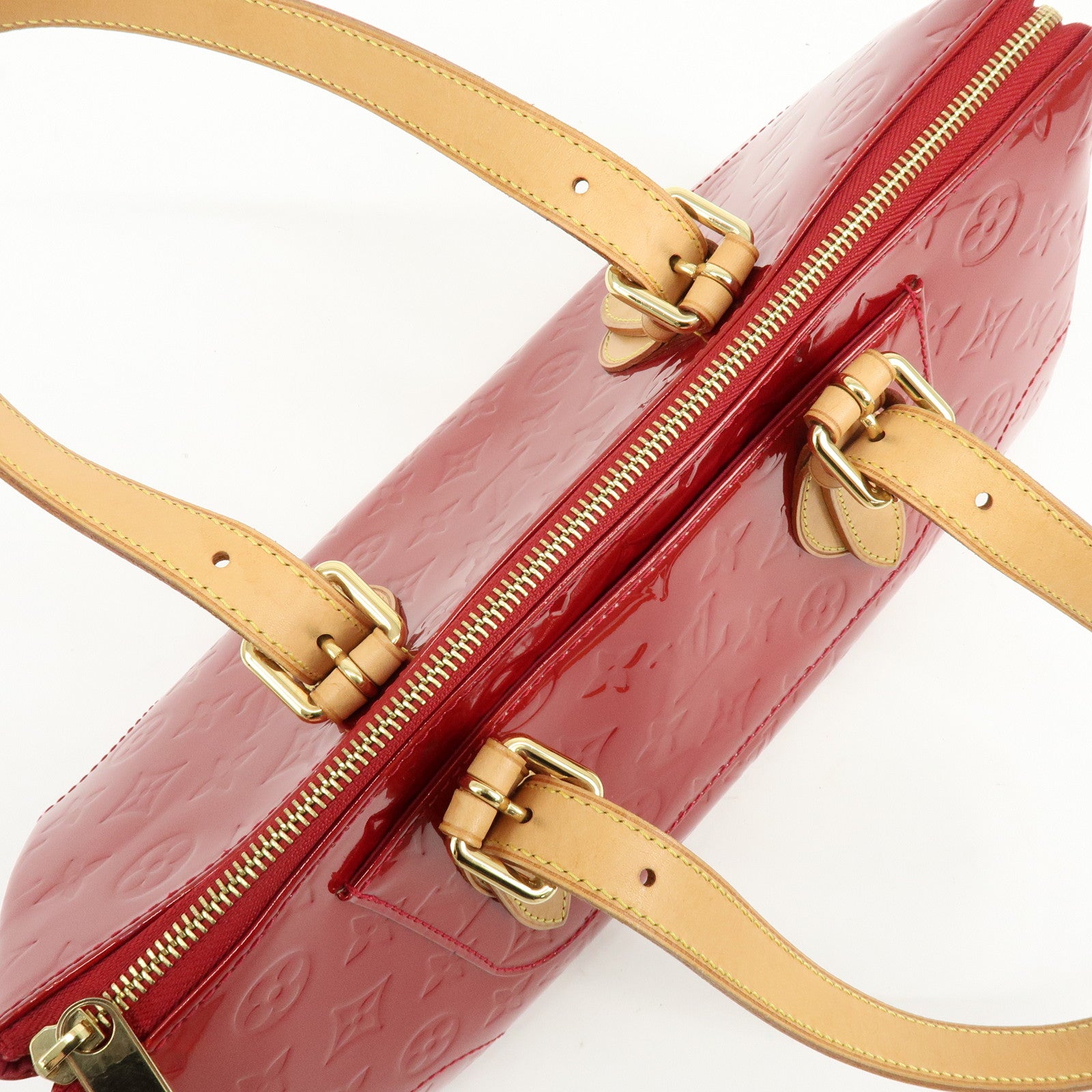 Louis Vuitton Vernis Rosewood Avenue Hand Bag Pomme D'Amour M93507