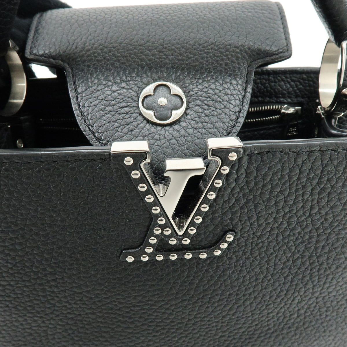 Louis Vuitton Capucines BB Taurillon Leather 2Way Hand Bag Noir M24728
