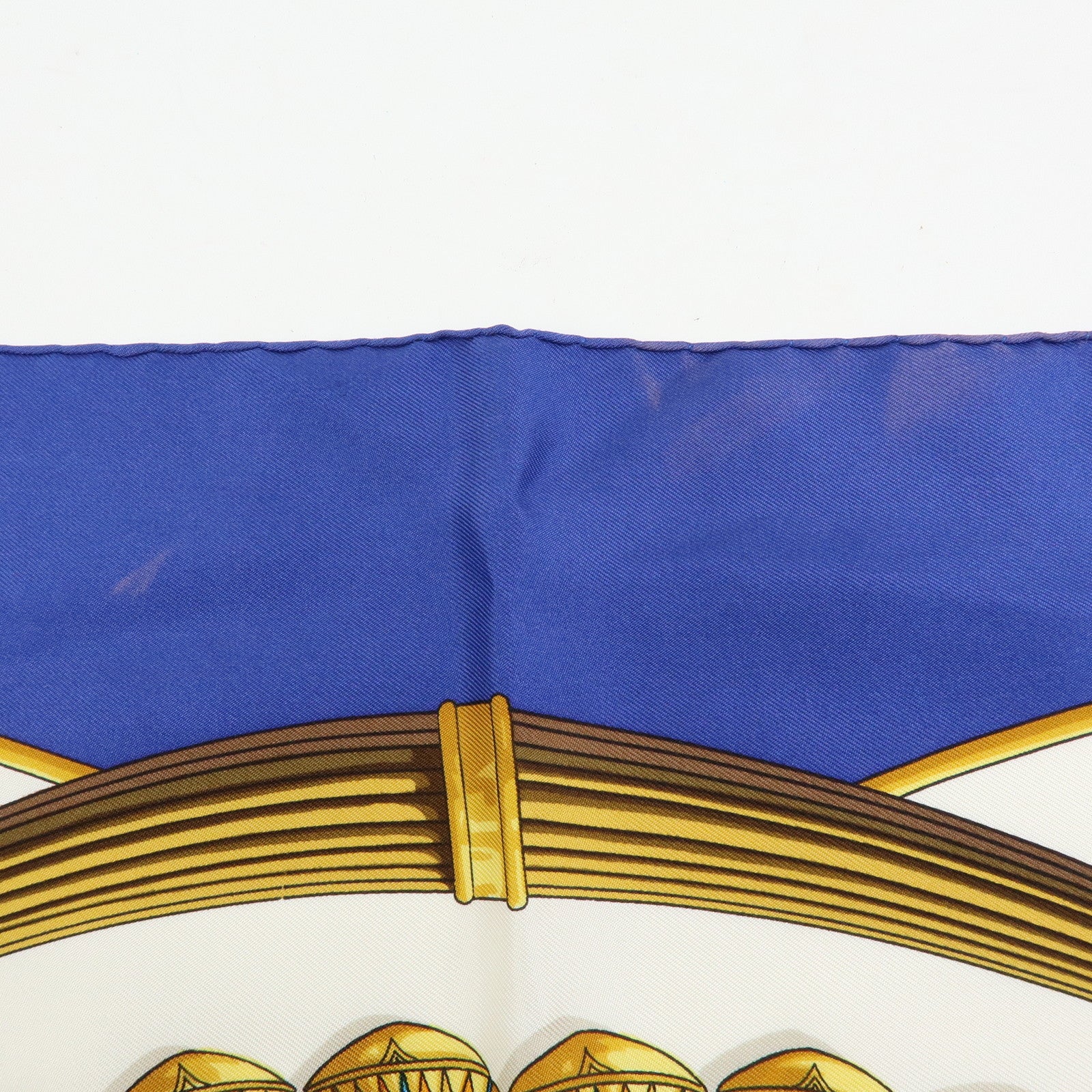 HERMES Carre 90 Lot of 2 Silk 100% Scarf brides de gala/caty Red Blue