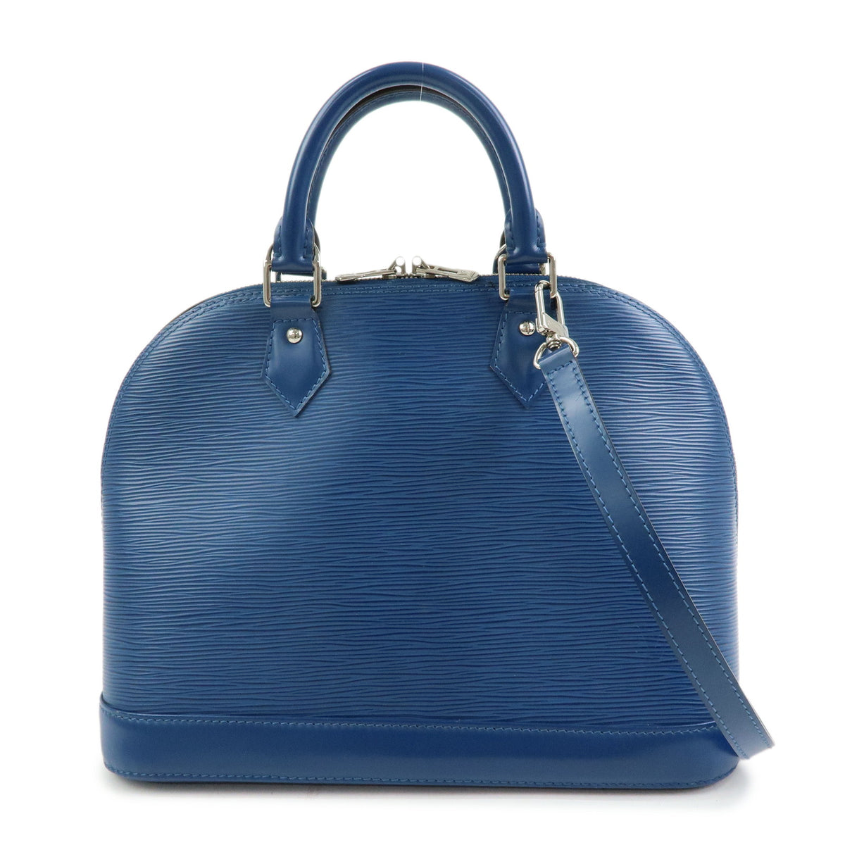 Louis Vuitton Epi Alma PM Leather Hand Bag Toledo Blue M52145