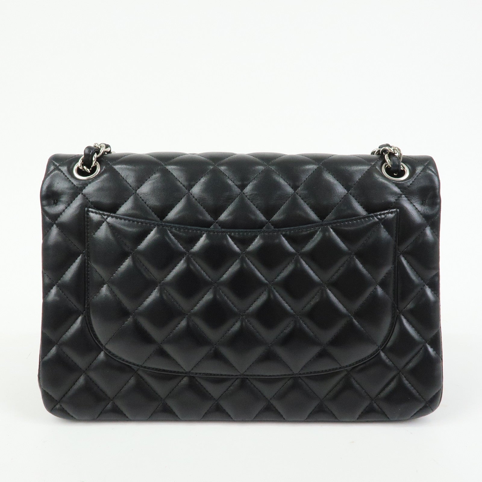 CHANEL Matelasse 30 W Flap Lamb Skin Chain Shoulder Bag A58600