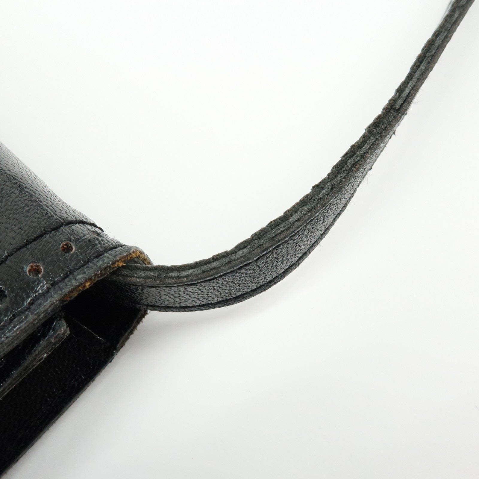 SAINT LAURENT PARIS Leather 2WAY Bag Hand Bag Shoulder Bag Black