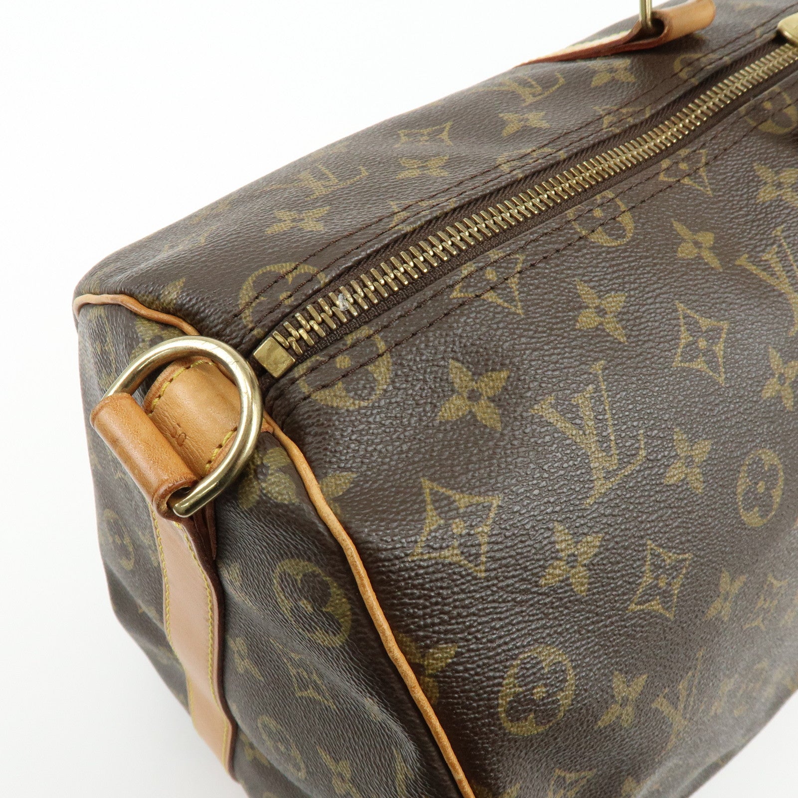 Louis Vuitton Monogram Keep All Bandouliere 50 Boston Bag Brown M41416