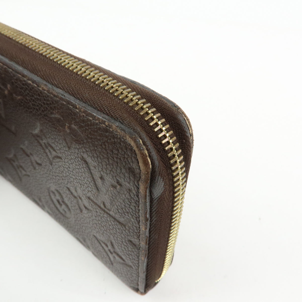 Louis Vuitton Monogram Empreinte Round Zippy Wallet Terre M60548