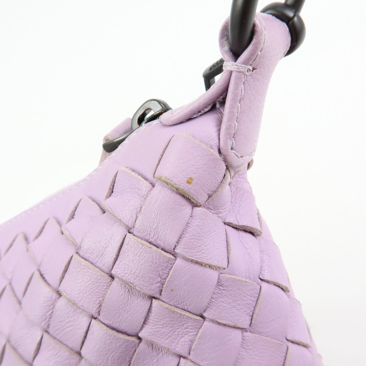 BOTTEGA VENETA Intrecciato Leather Shoulder Bag Lavender 239988