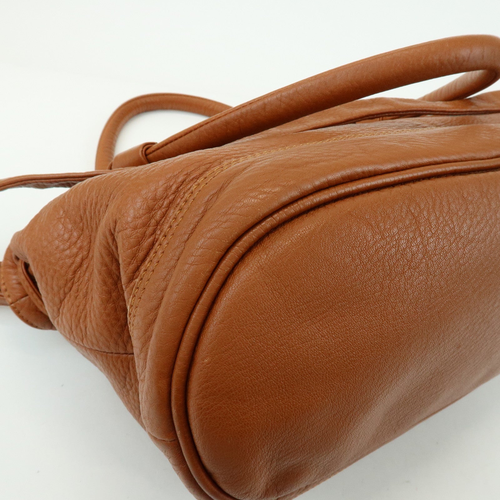 Chloe See by Chloe Cherry Leather 2Way Bag Hand Bag Tassel Brown