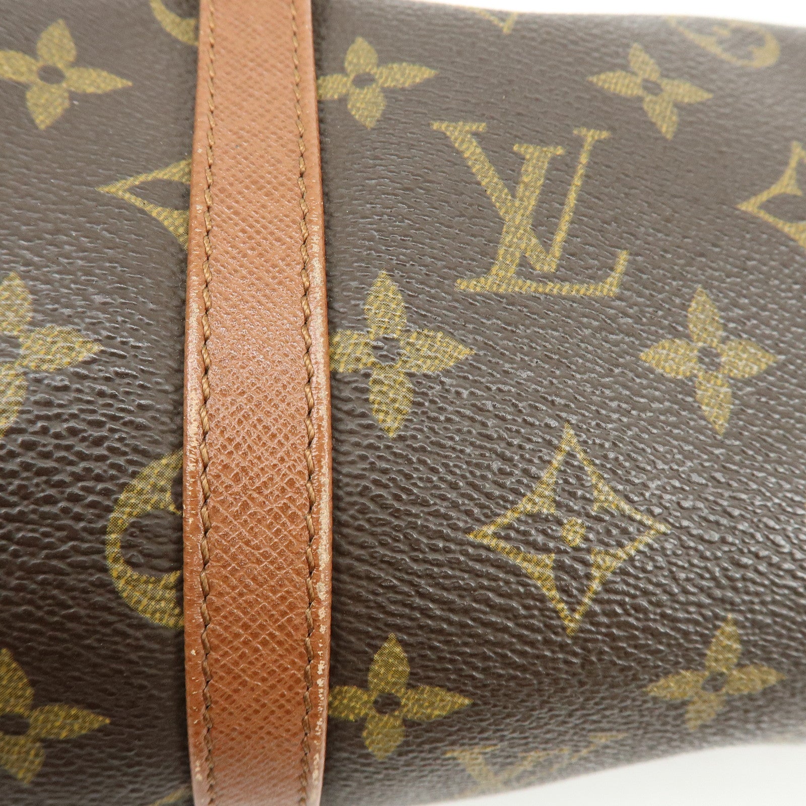 Louis Vuitton Monogram Papillon 30 Hand Bag Old Style Brown M51365