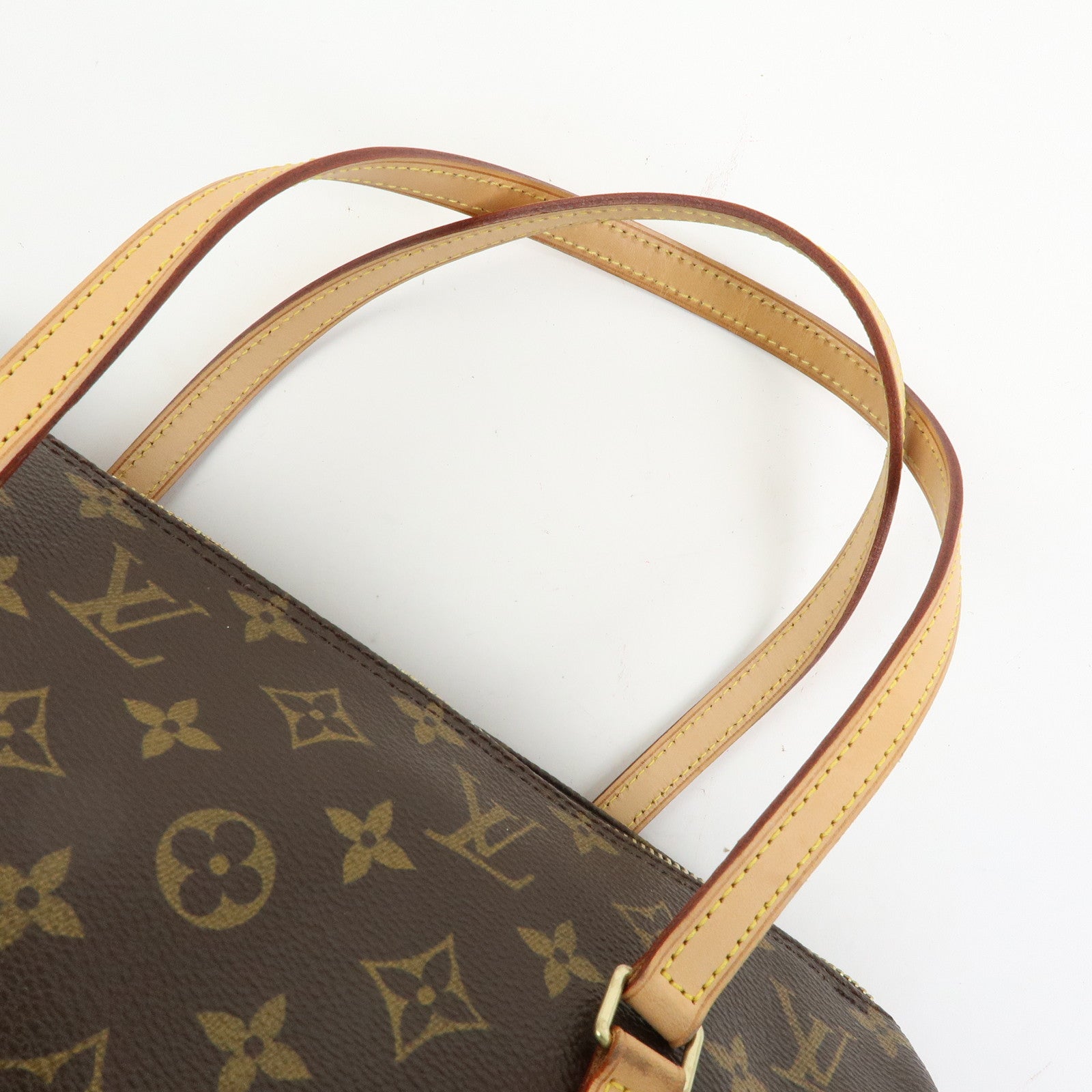 Louis Vuitton Monogram Papillon 30 Hand Bag & Pouch Brown M51385