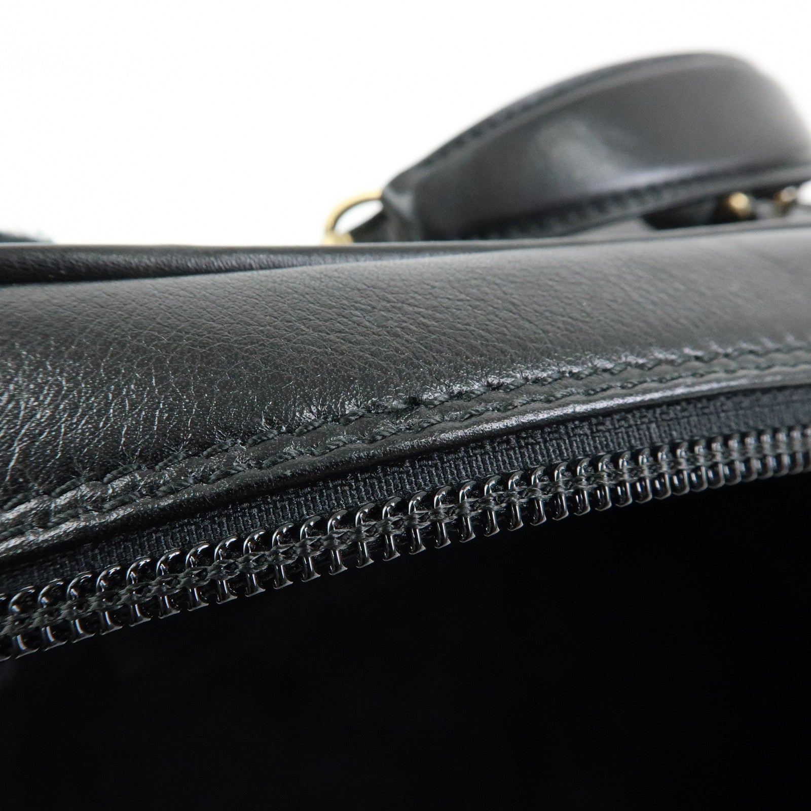 GUCCI Horsebit Leather Vanity Bag Cosmetic Bag Black 03217050140
