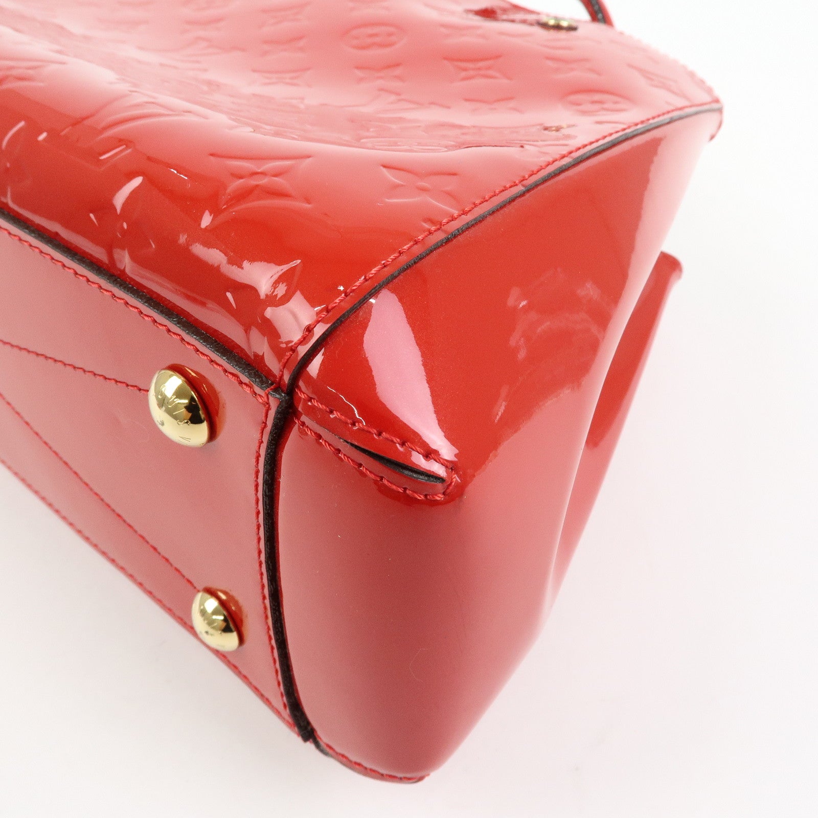 Louis Vuitton Monogram Vernis Montaigne MM 2Way Bag Cerise M50167