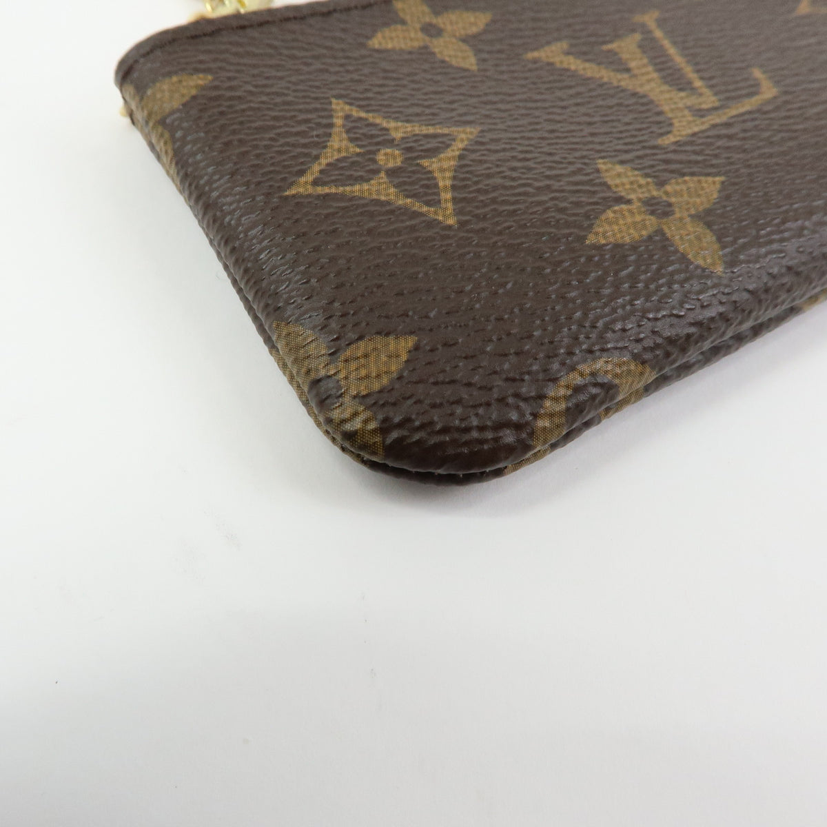 Louis Vuitton Monogram Pochette Cles Coin Case Key Case Brown M62650