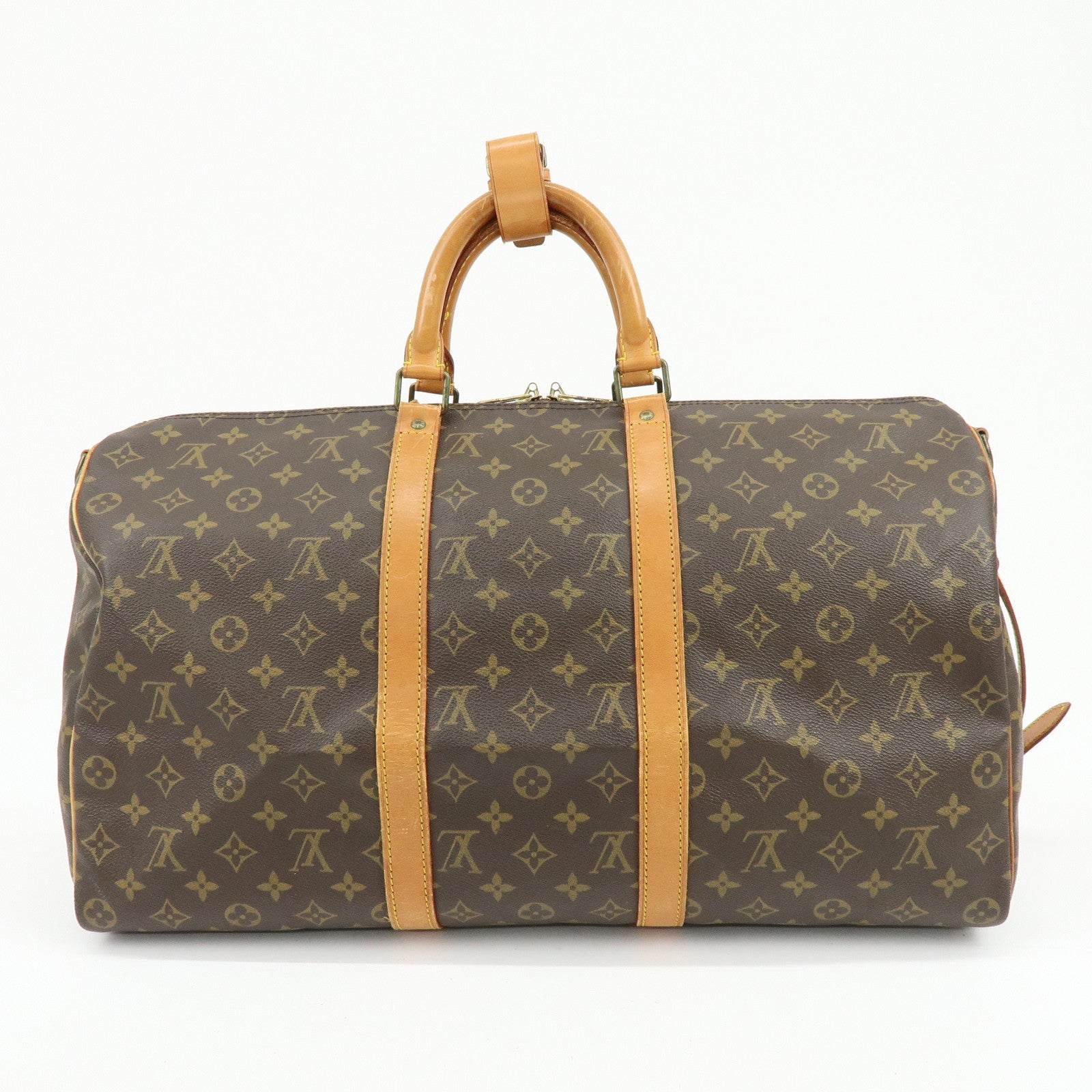 Louis Vuitton Keep All Bandouliere 50 Boston Bag Brown M41416