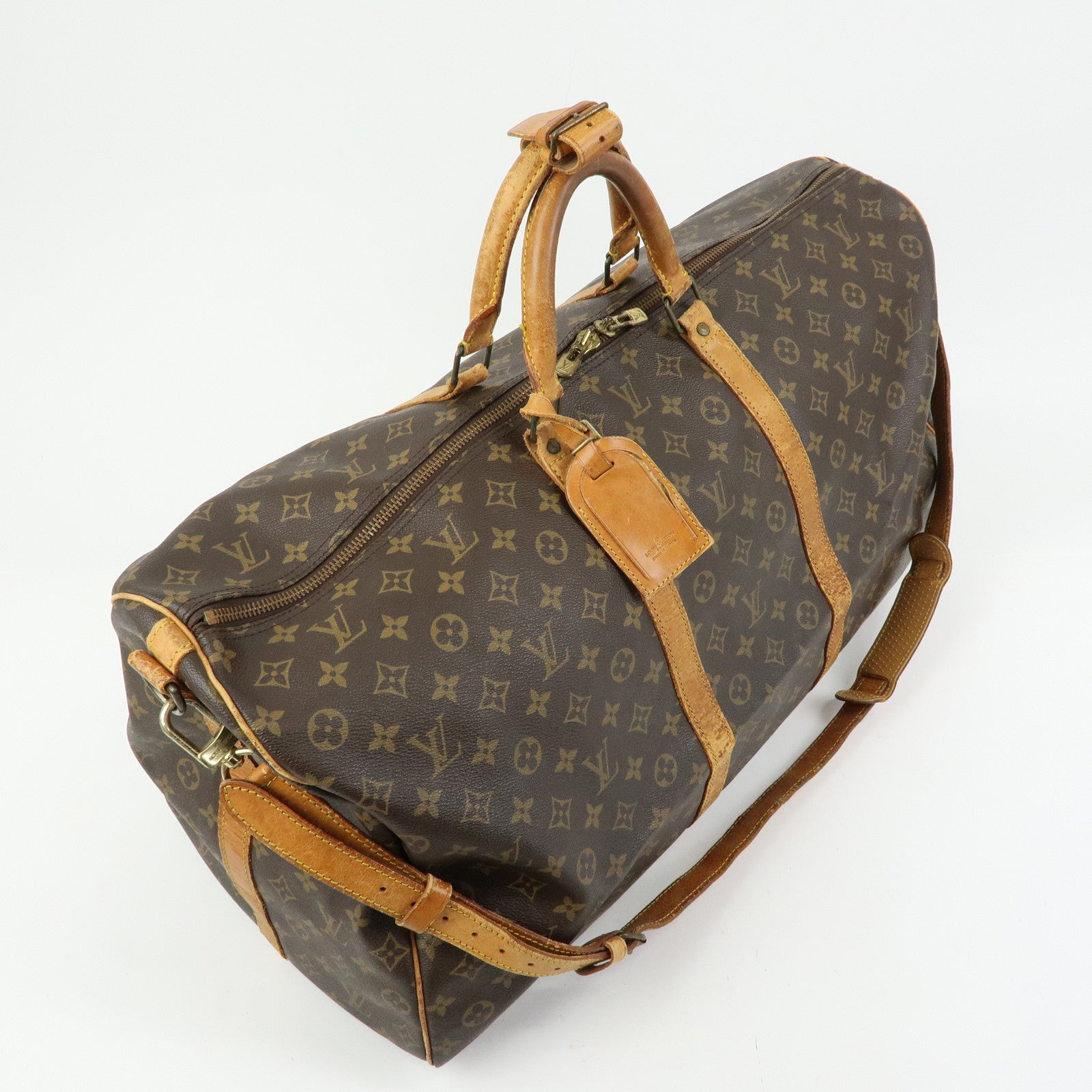 Louis Vuitton Monogram Keep All Bandouliere 60 Boston Bag M41412