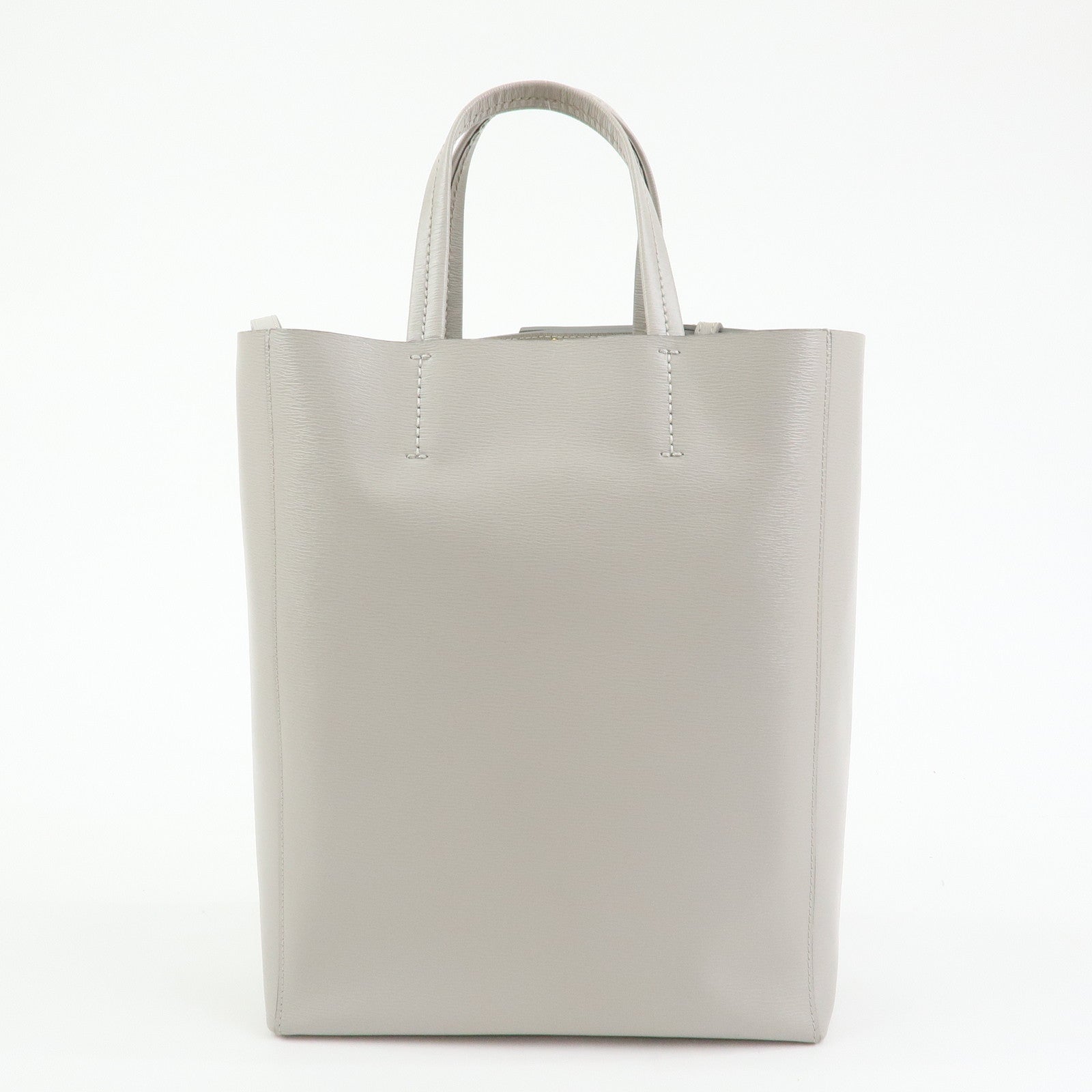 Celine Small Vertical Cabas Small Leather 2Way Hand Bag Shoulder Bag
