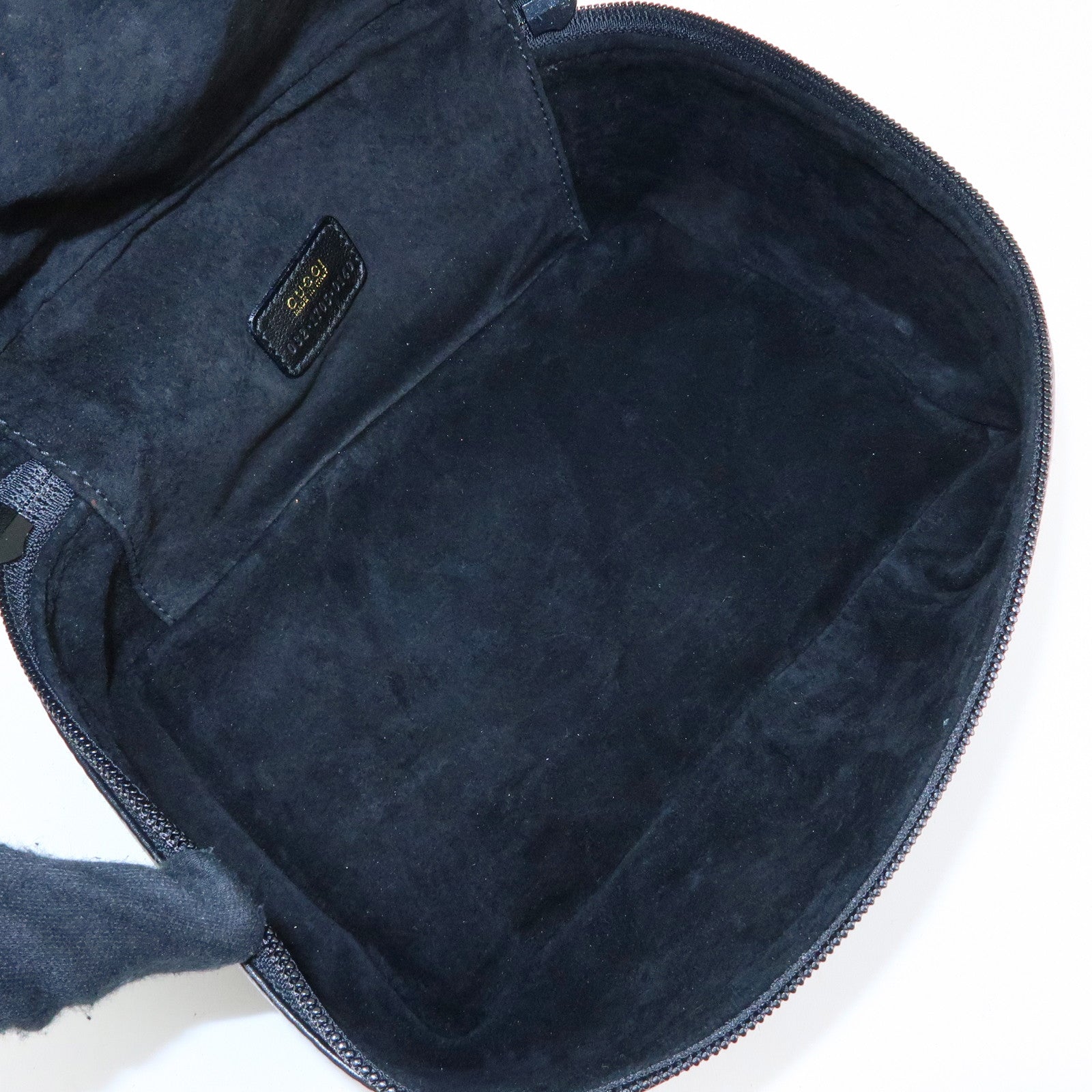 GUCCI Horsebit Leather Vanity Bag Cosmetic Bag Black 03217050140