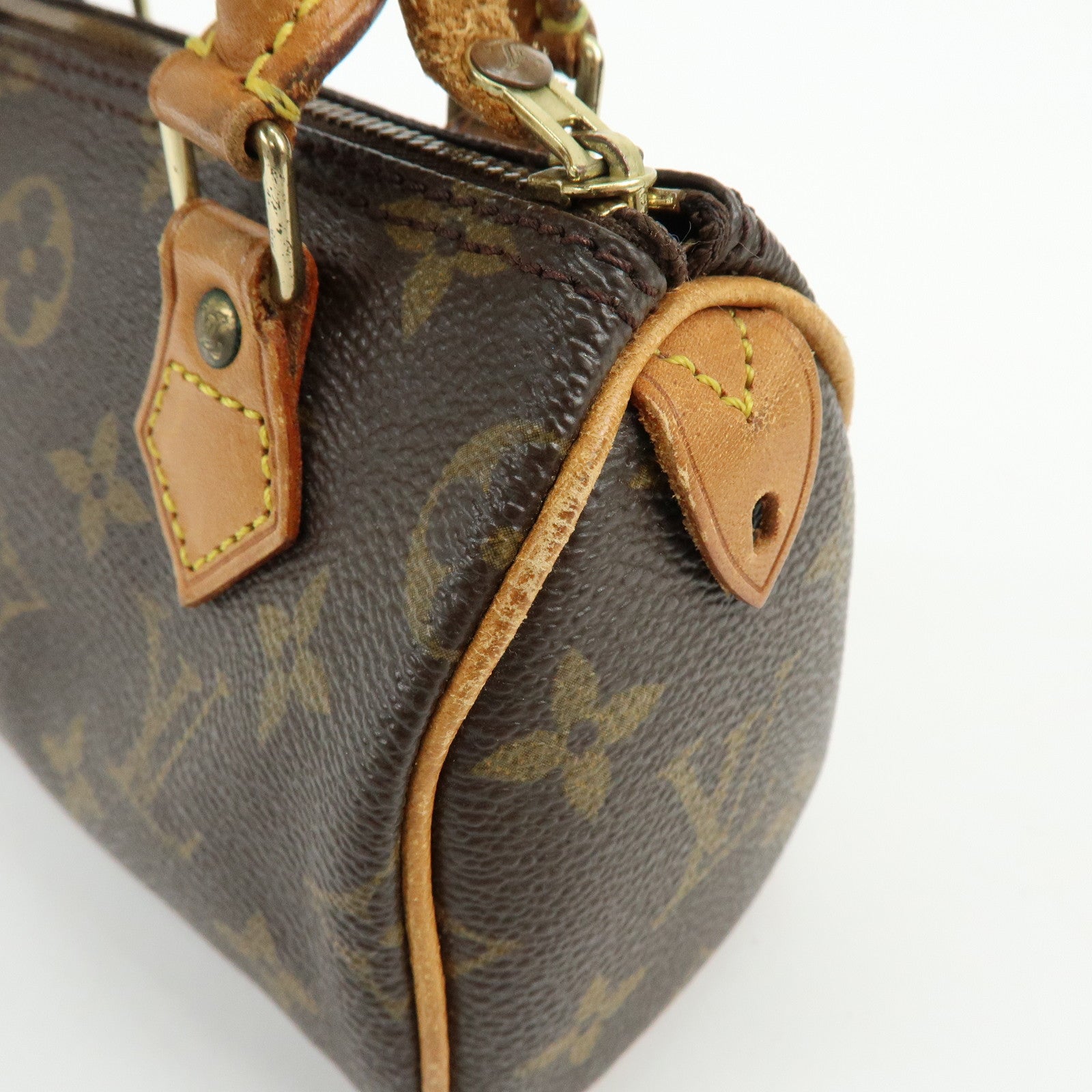 Louis Vuitton Monogram Canvas Mini Speedy Hand Bag & Strap M41534