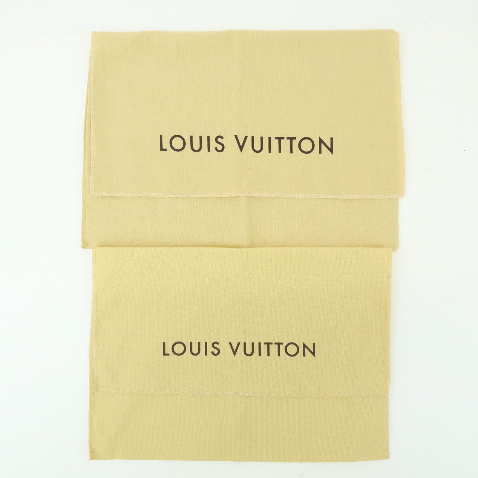 Loiuis Vuitton Set Of 10 Dust Bag Flap Style Beige Brown