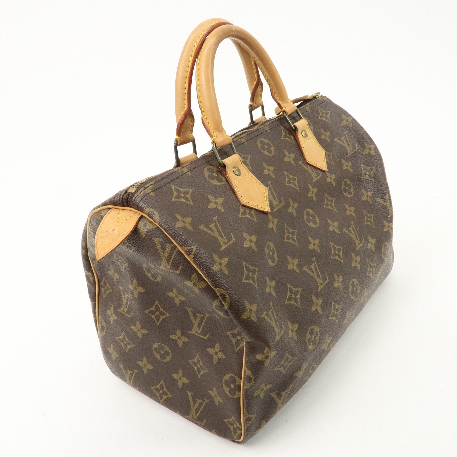 Louis Vuitton Monogram Speedy 30 Hand Bag Boston Bag M41526 Used