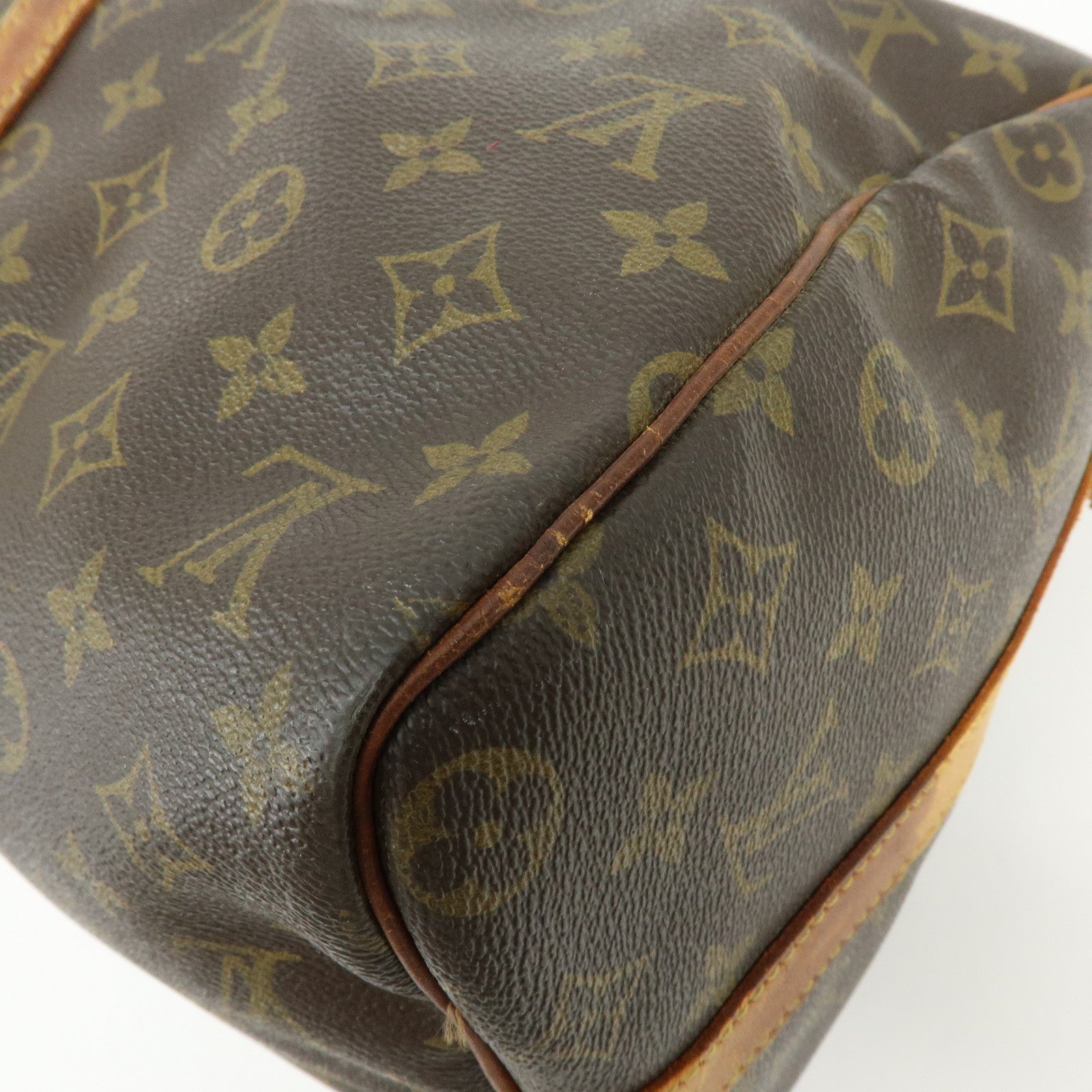 Louis Vuitton Monogram Keep All Bandouliere 45 Boston Bag Brown M41418