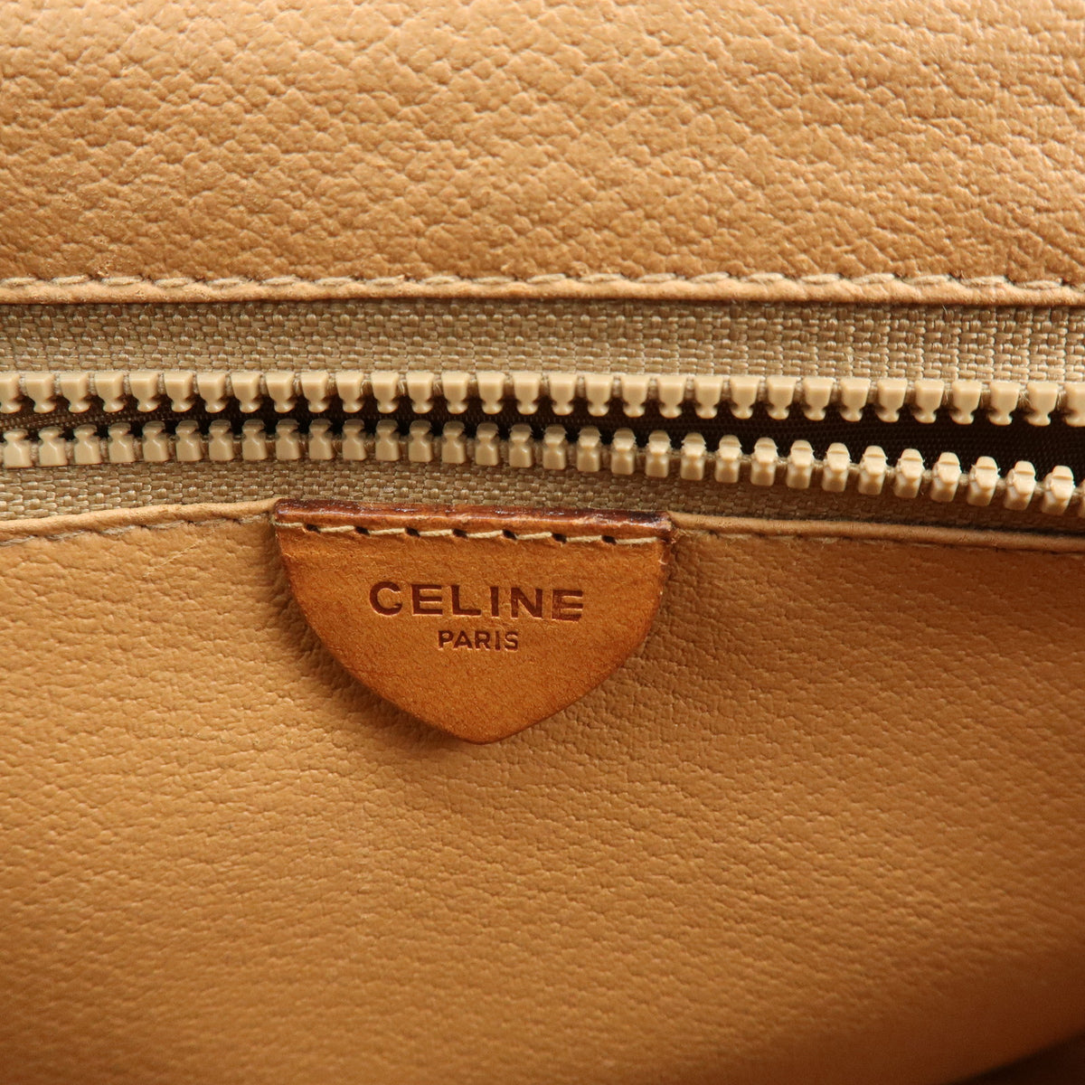 CELINE Macadam Canvas Leather Shoulder Bag Crossbody Bag Brown