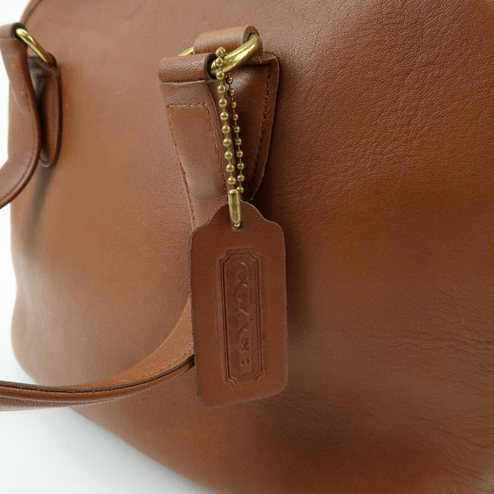 COACH Set of 3 Leather Hand Bag Shoulder Bag Brown Red