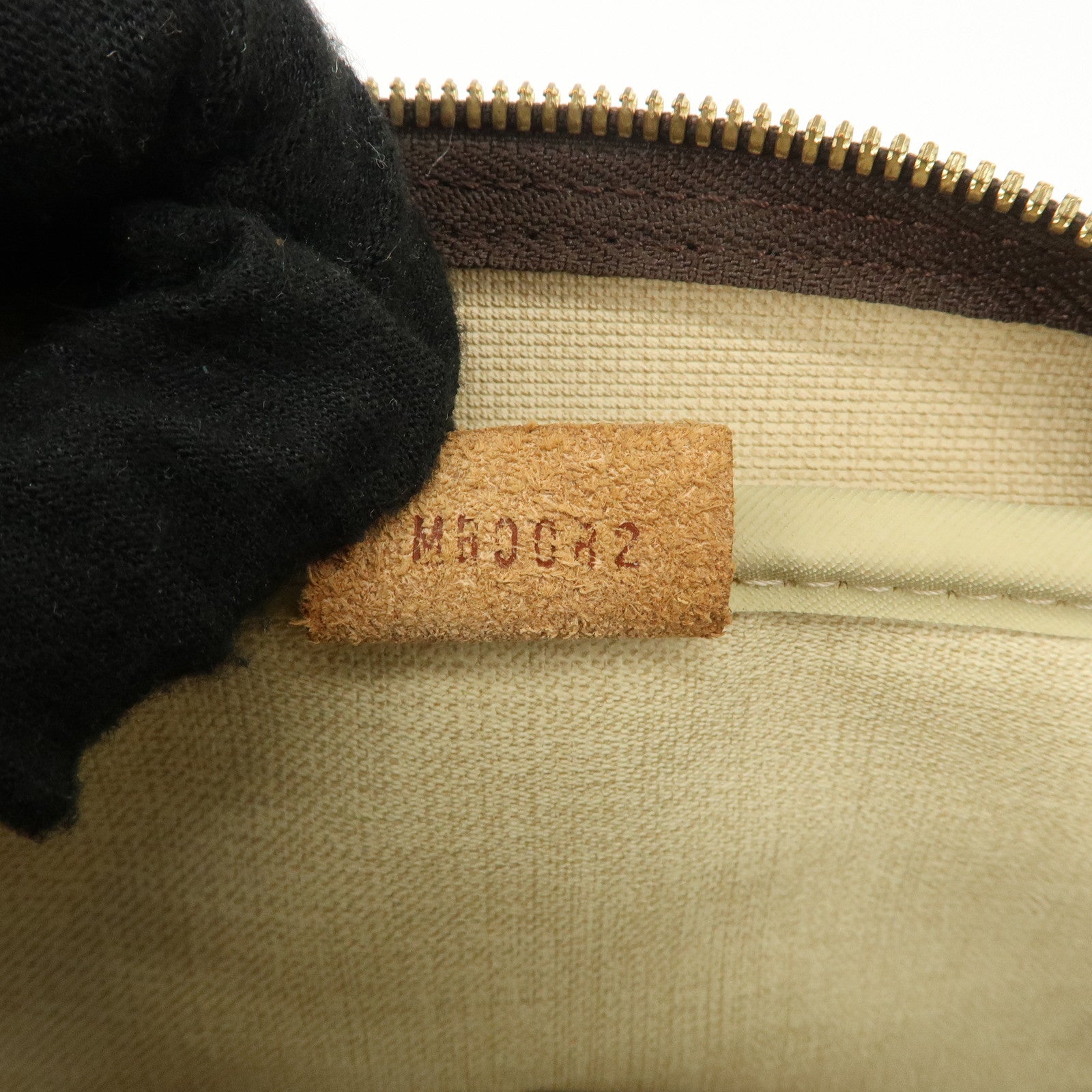 Louis Vuitton Monogram Deauville Hand Bag Brown M47270 Used