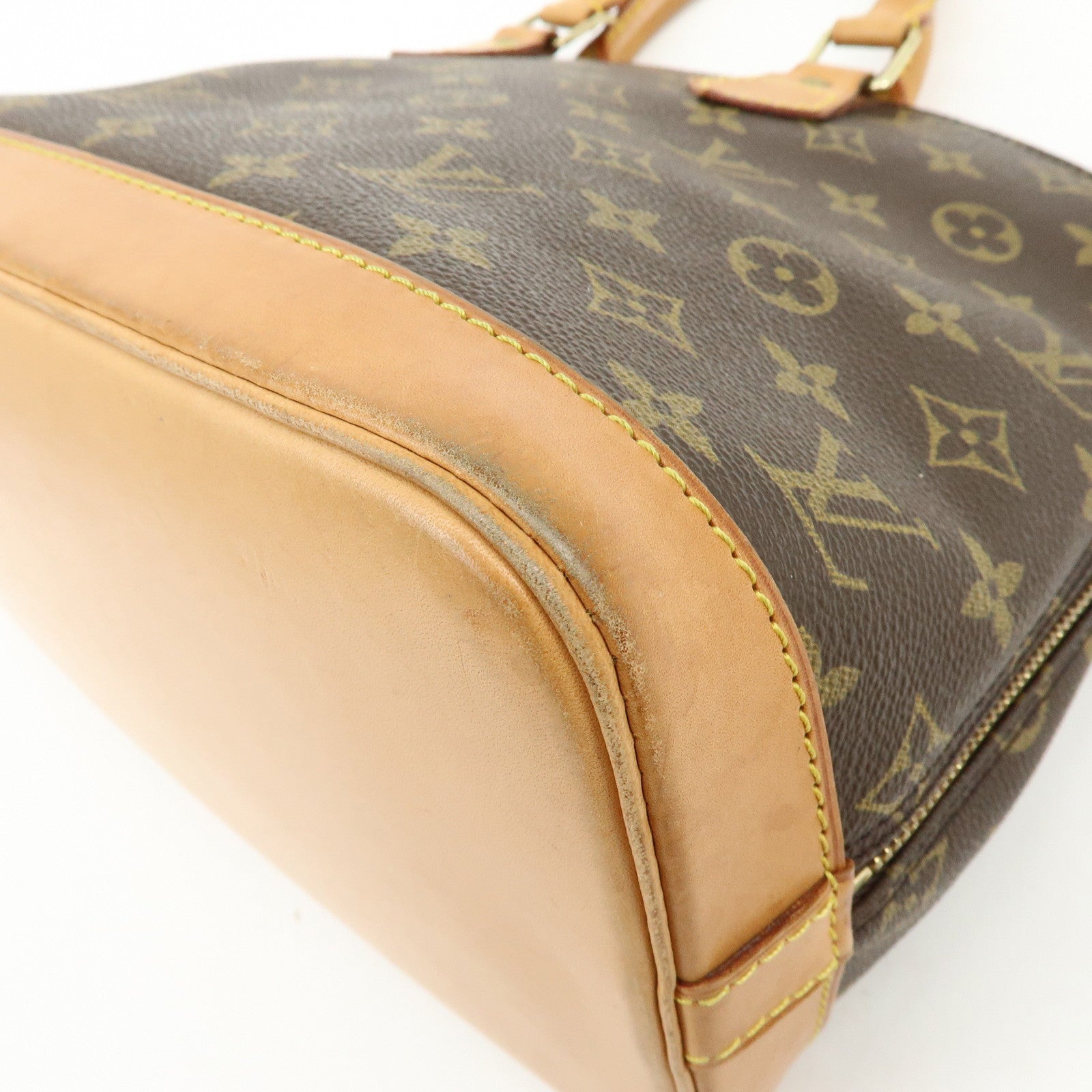 Louis Vuitton Monogram Canvas Alma Hand Bag Brown M51130