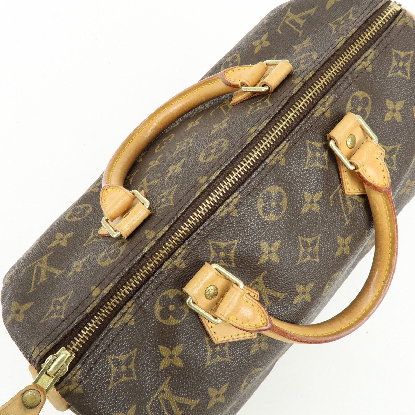 Louis Vuitton Monogram Speedy 30 Boston Bag Hand Bag Brown M41526